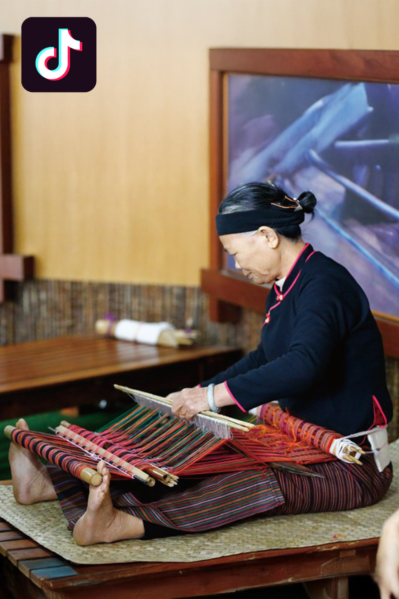 Traditional textile craftsmanship appreciation through TikTok and Douyin