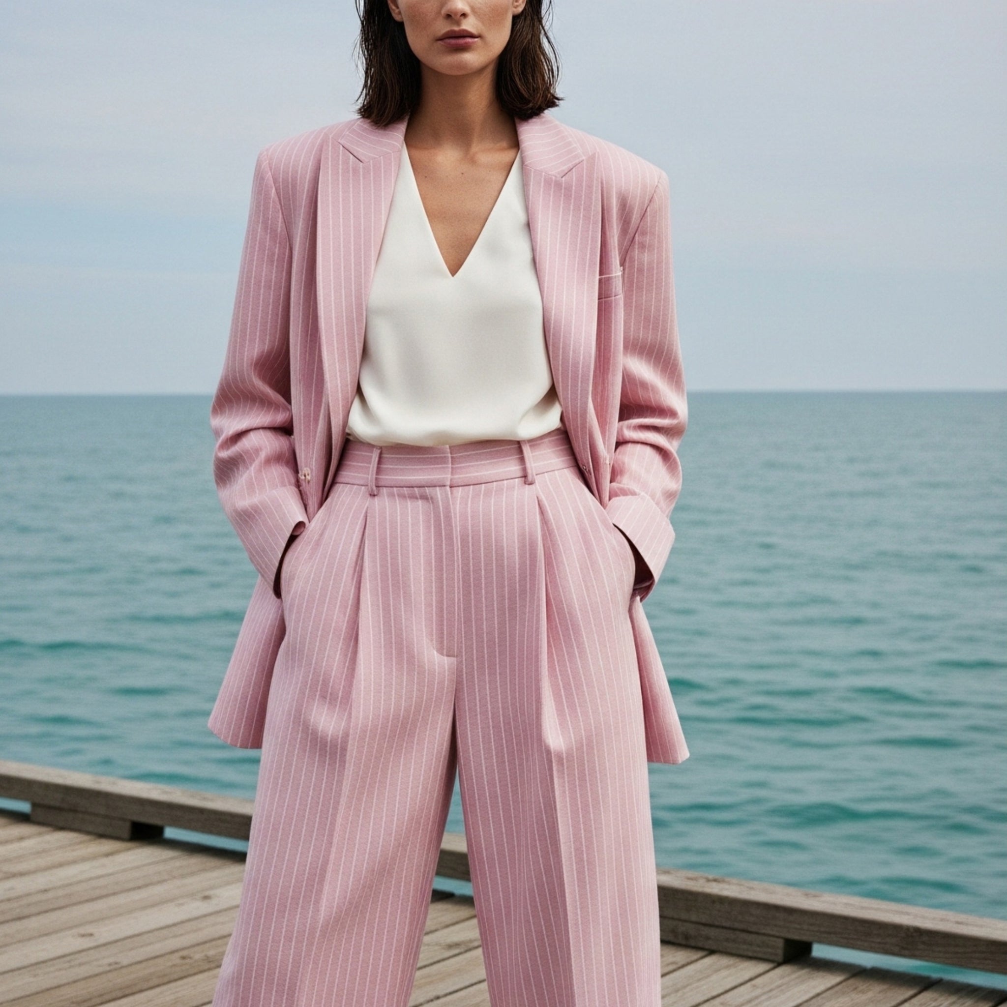 Baby Pink Oversized Blazer