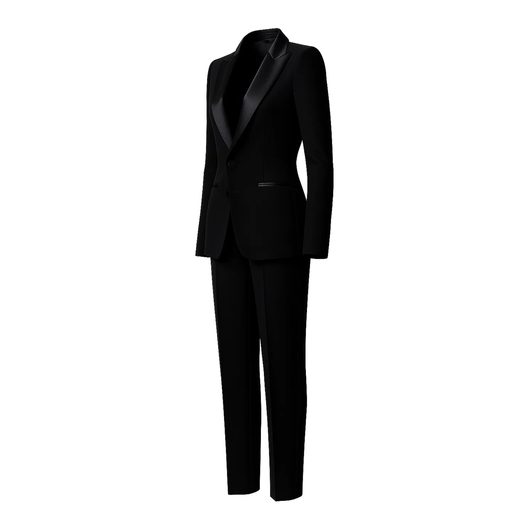 Women's Wearhouse | Black Fitted Wedding Suit