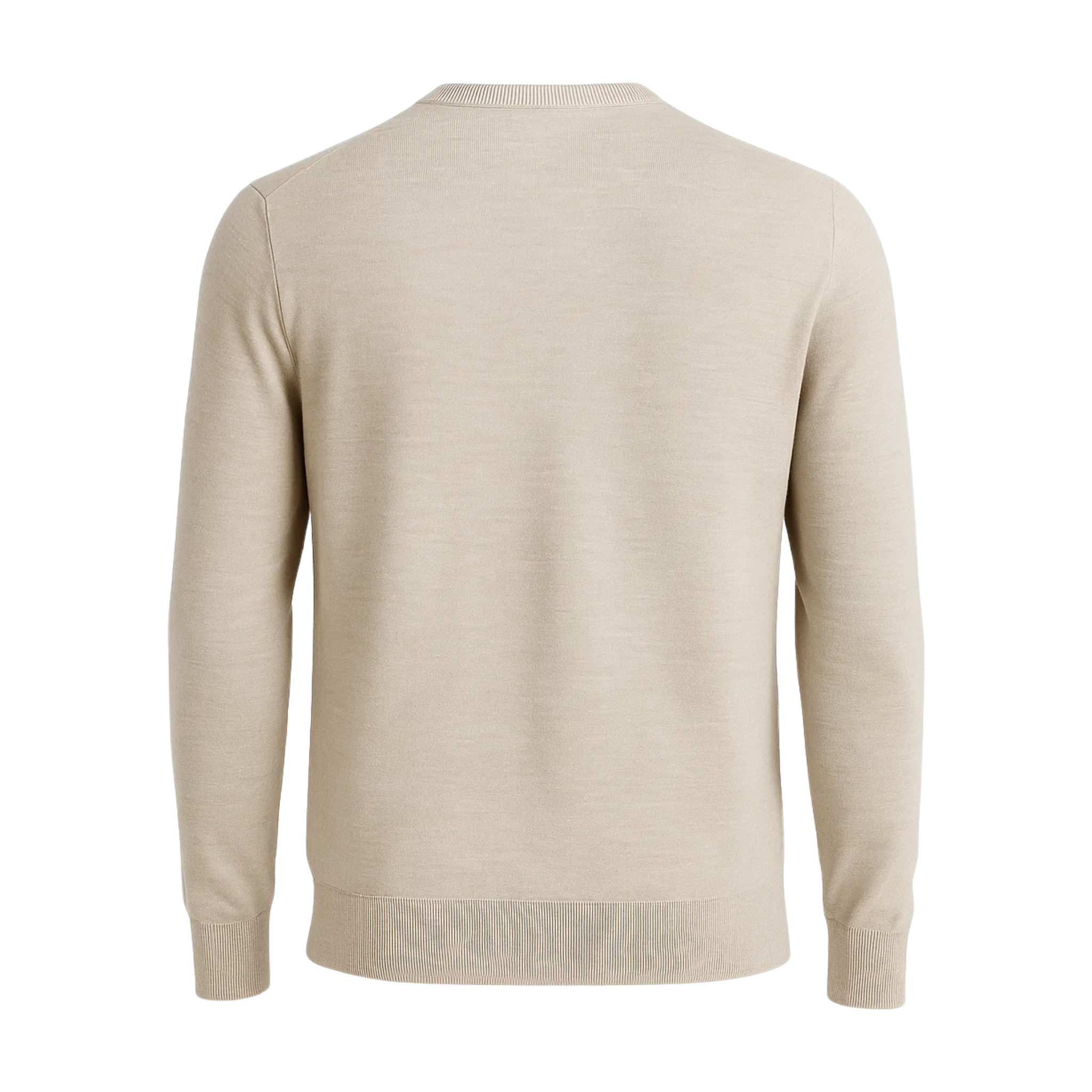 Men's Loro Piana Ocean Drive Beige Silk Cashmere Crew Sweater