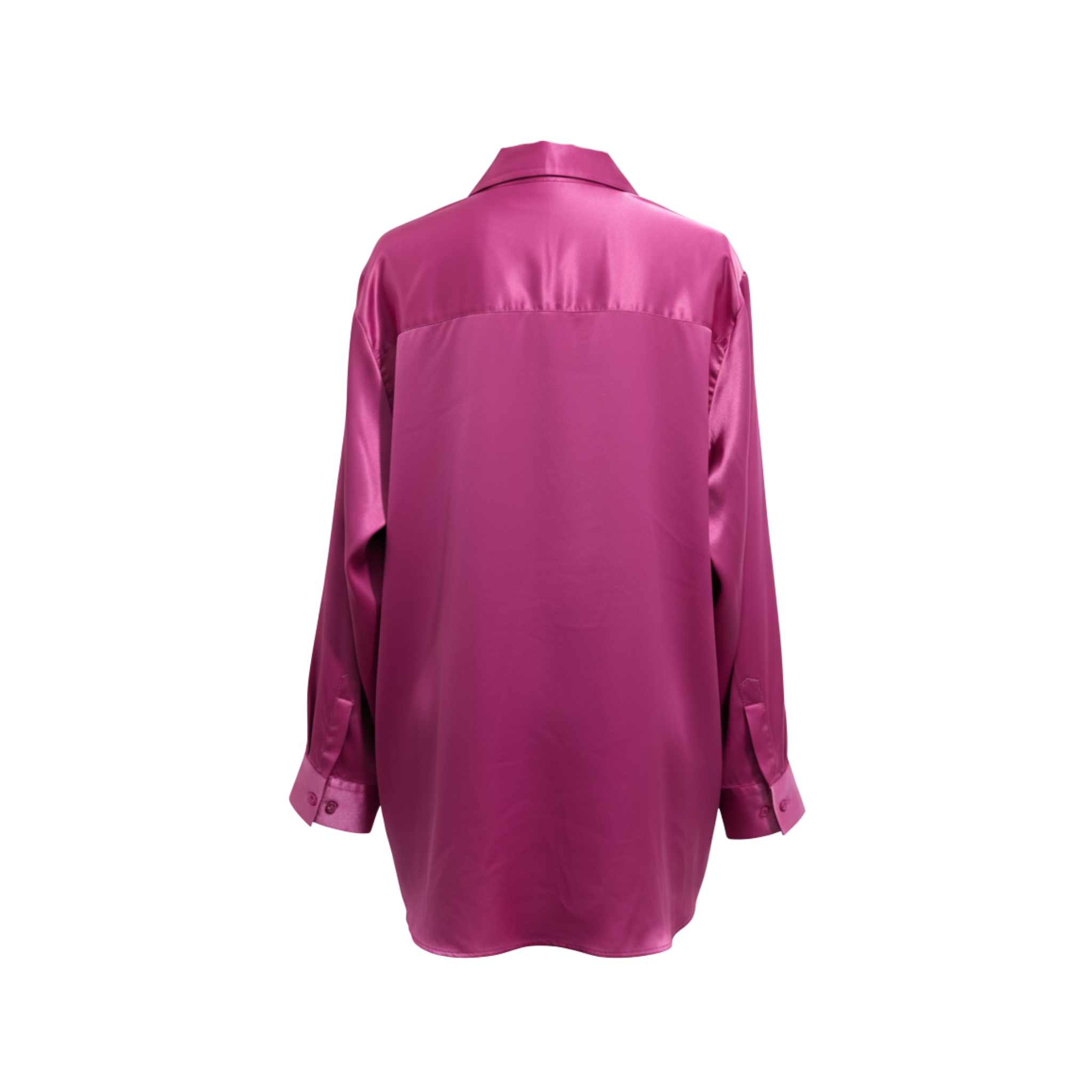 Pink Shirt w Attached Scarf