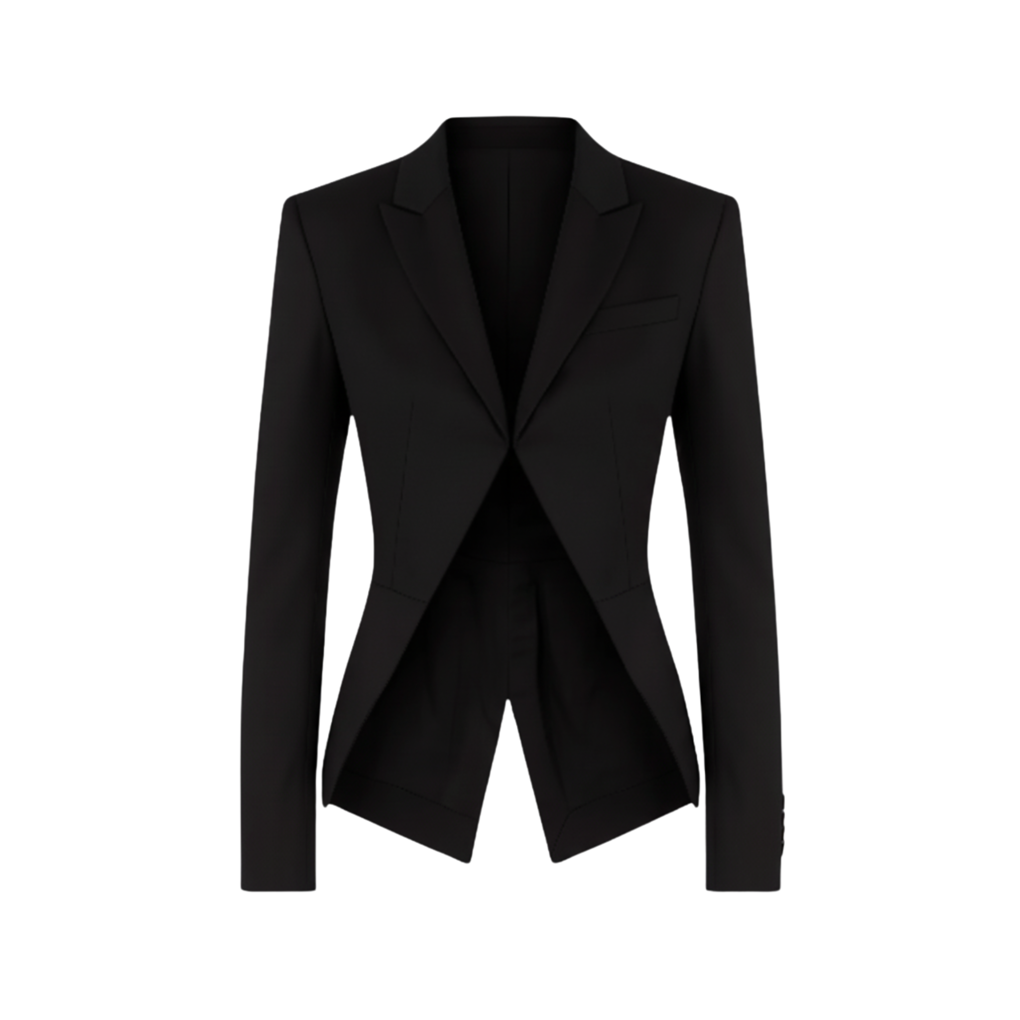 Architectural Cutaway Tailored Jacket
