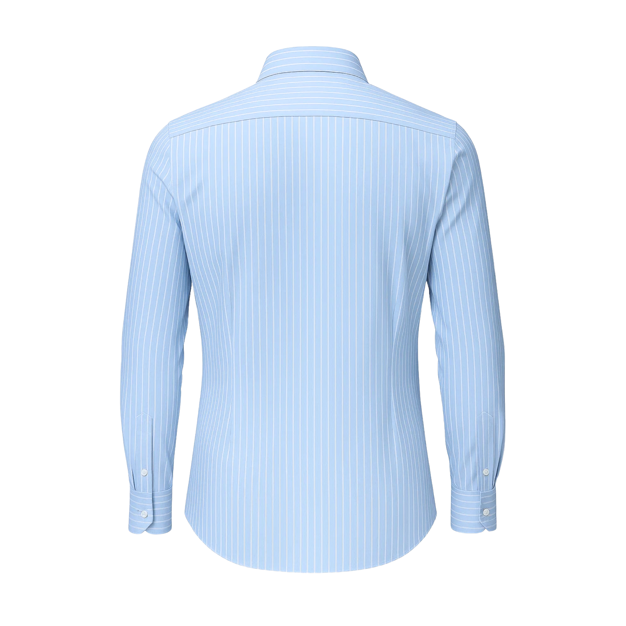 Men's Blue Striped Dress Shirt