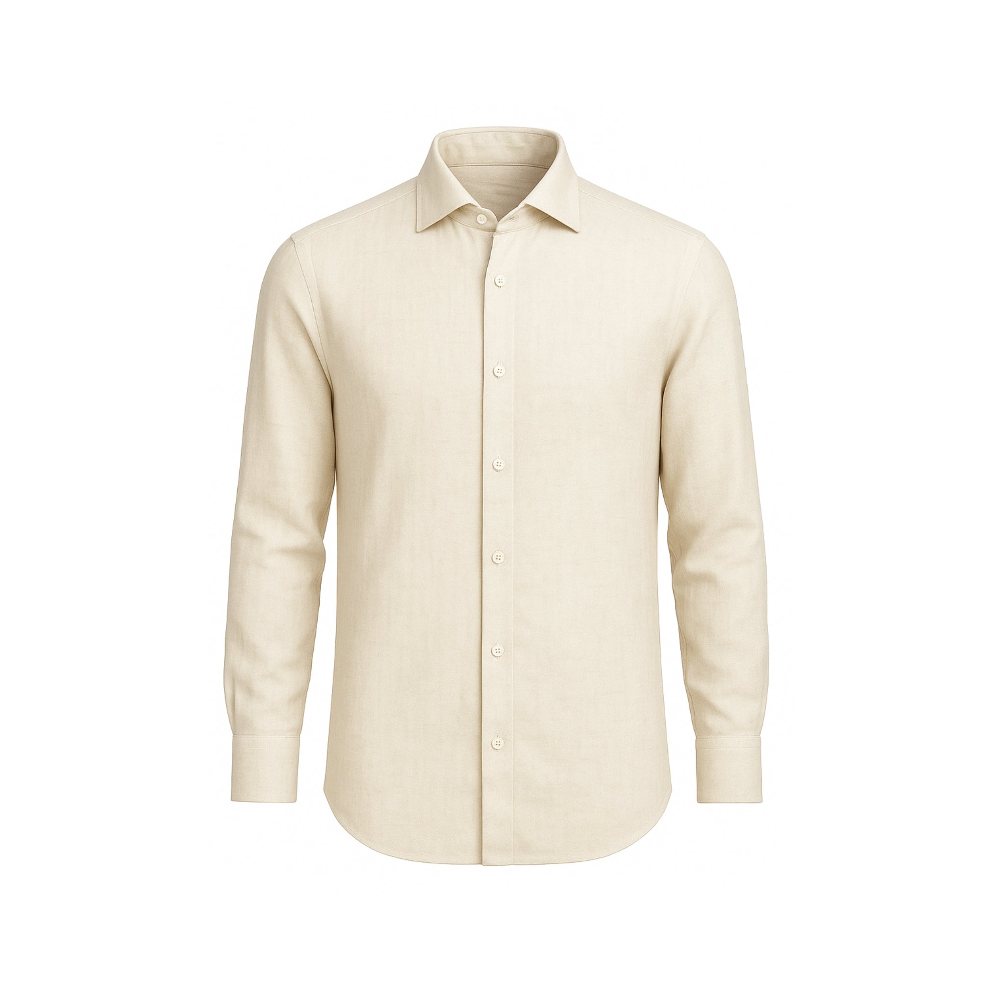 Men’s Cream Linen Shirt for Summer