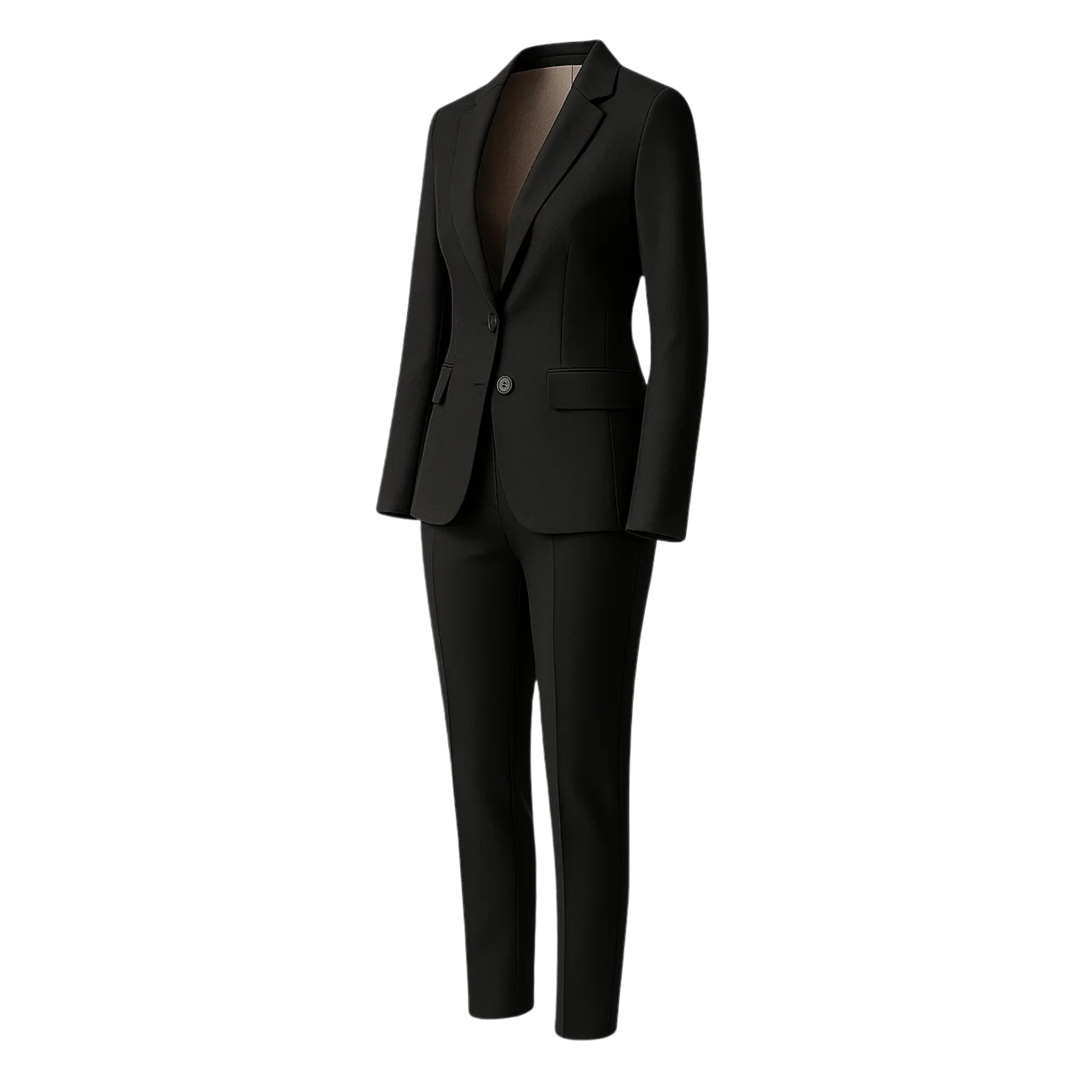 PRE-LOVED | Women's Black Fitted Wedding Suit