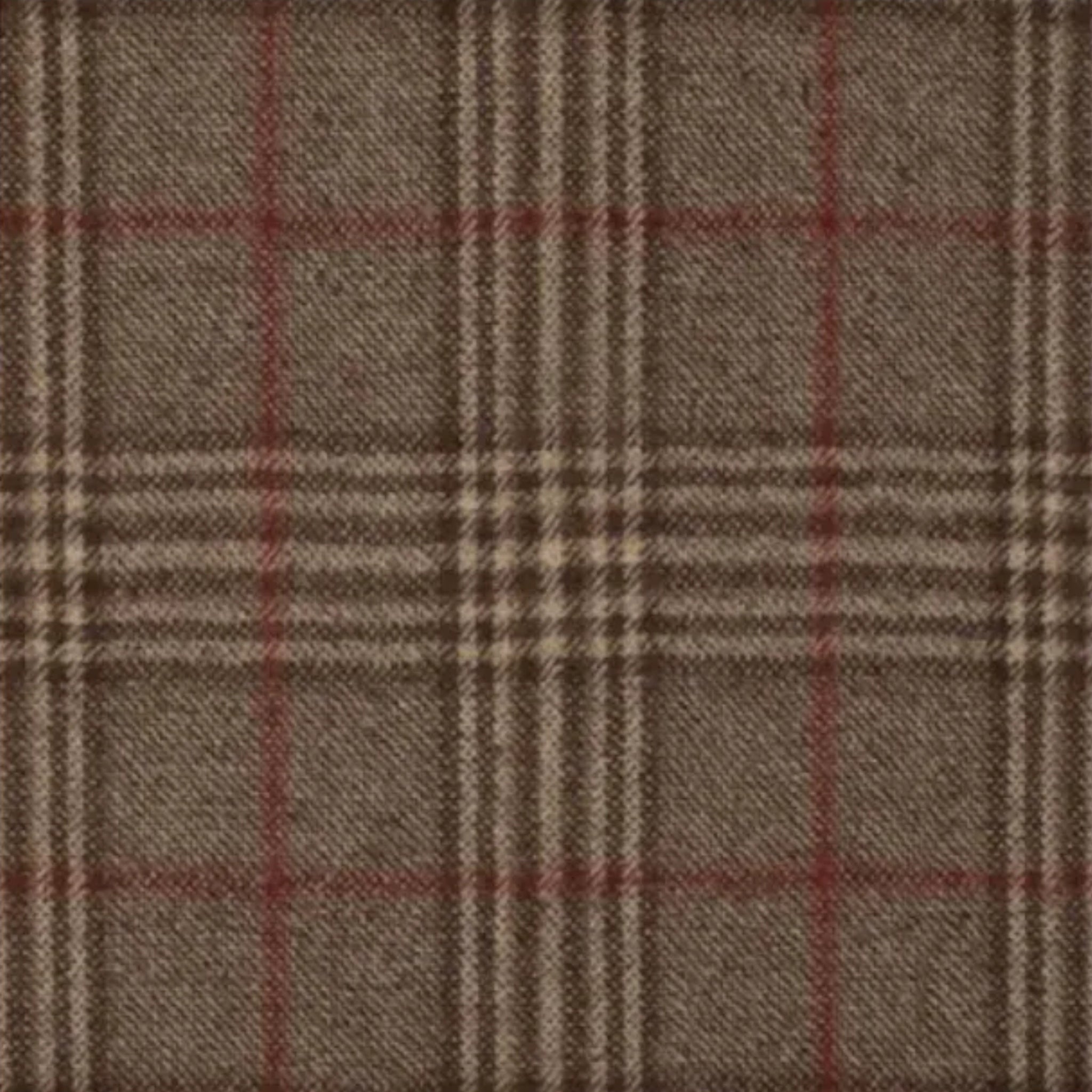 The Terra Brown Walking Coat | Glen Plaid Wool | Full Canvas Construction