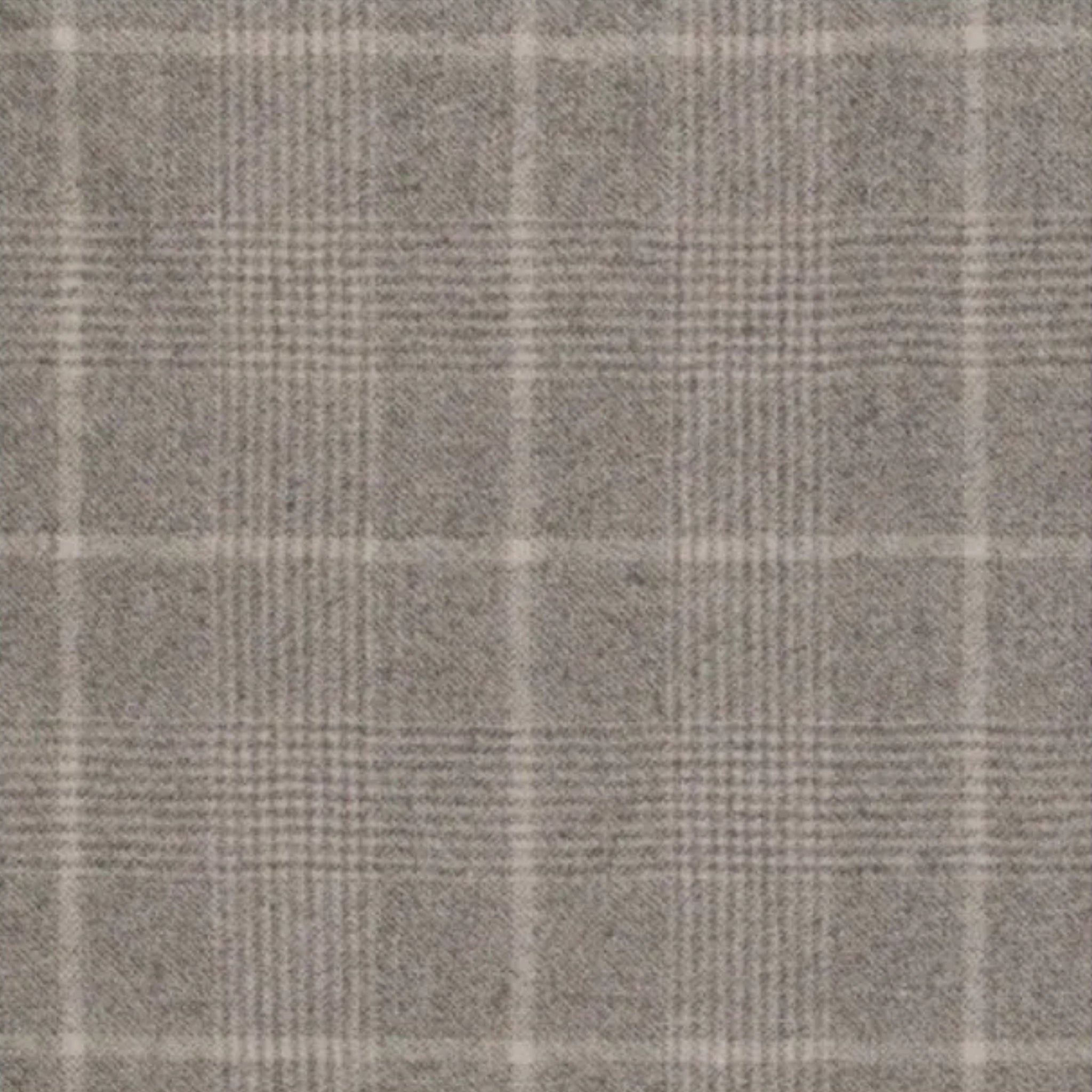 The Nebbia Light Grey Vest | Custom Glen Check Double-Breasted