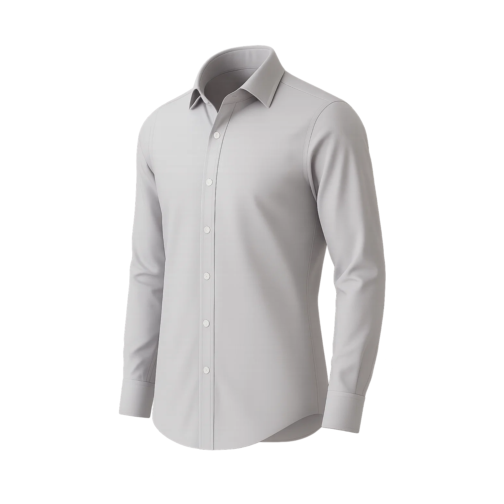 Men's Light Gray Dress Shirt