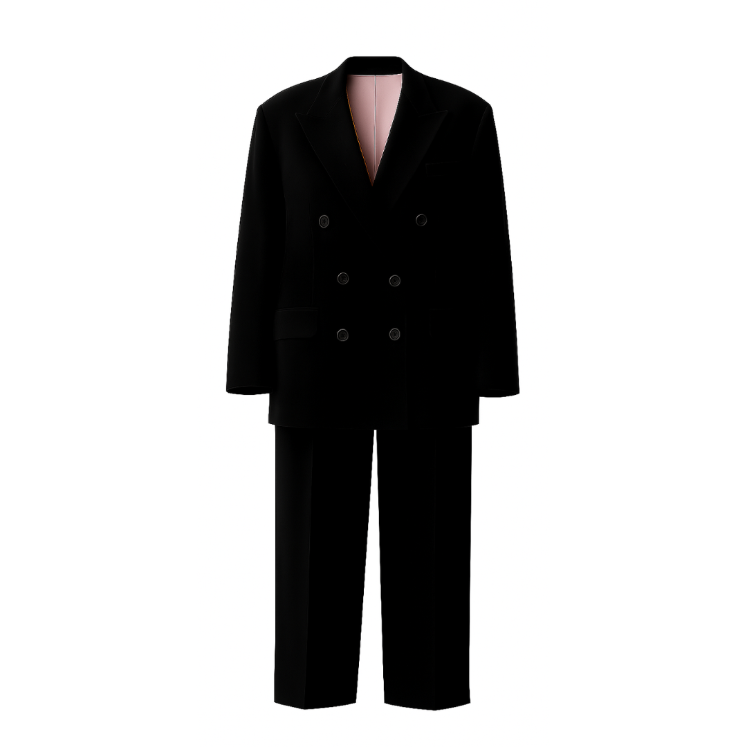PRE-LOVED | Women's Black Oversized Wedding Suit