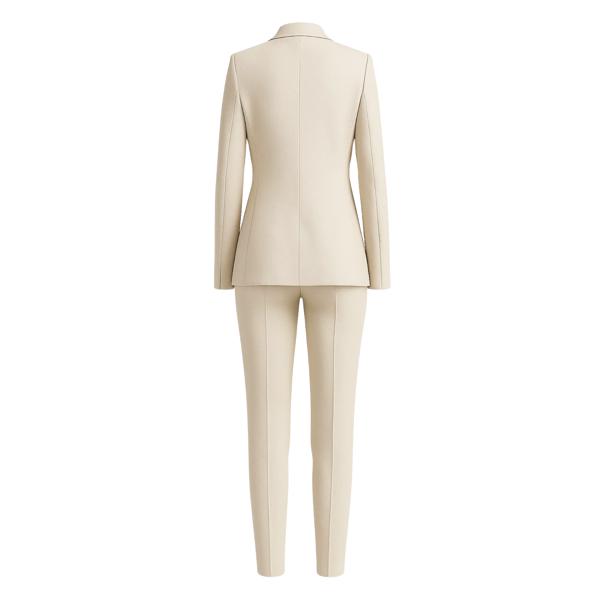 PRE-LOVED | Women's Cream Fitted Wedding Suit
