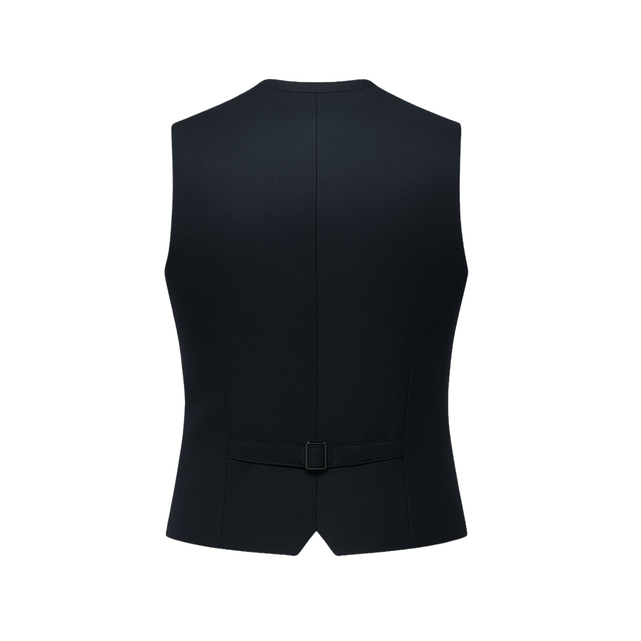 Masculine Fit Wool Vest in Navy