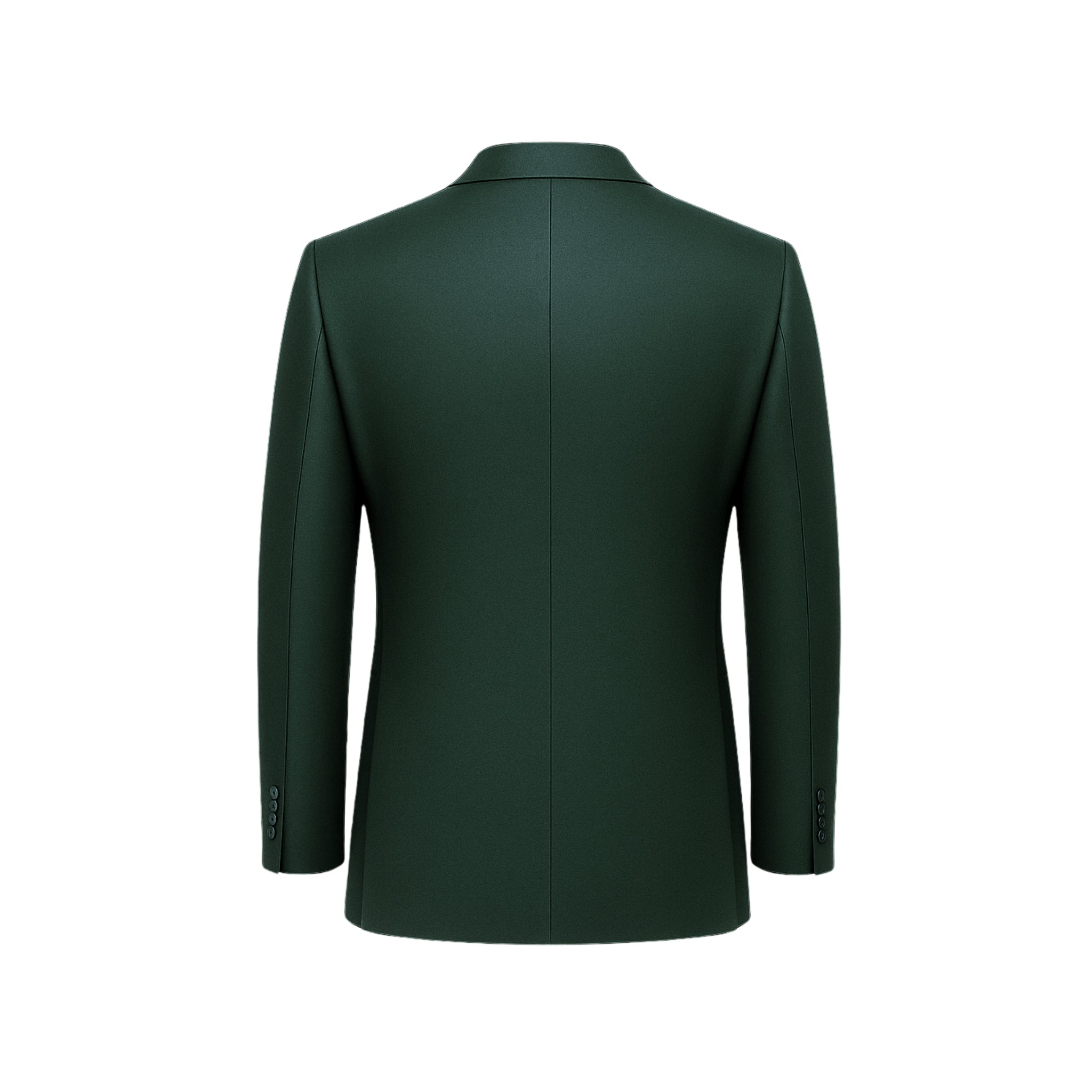 Men's Peak Lapel Wool Dinner Jacket in Hunter Green