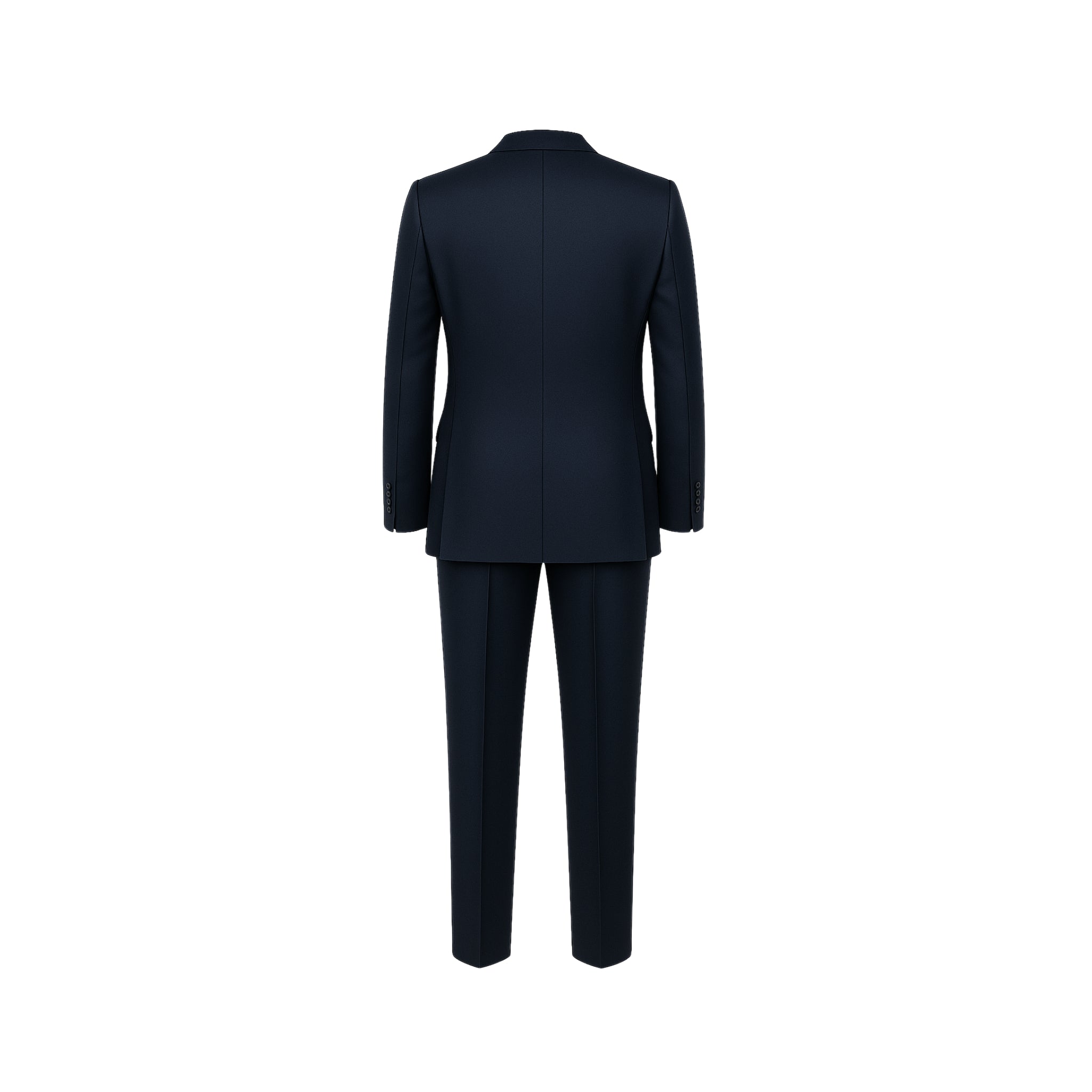 Masculine Fit Everyday Wool Suit in Navy