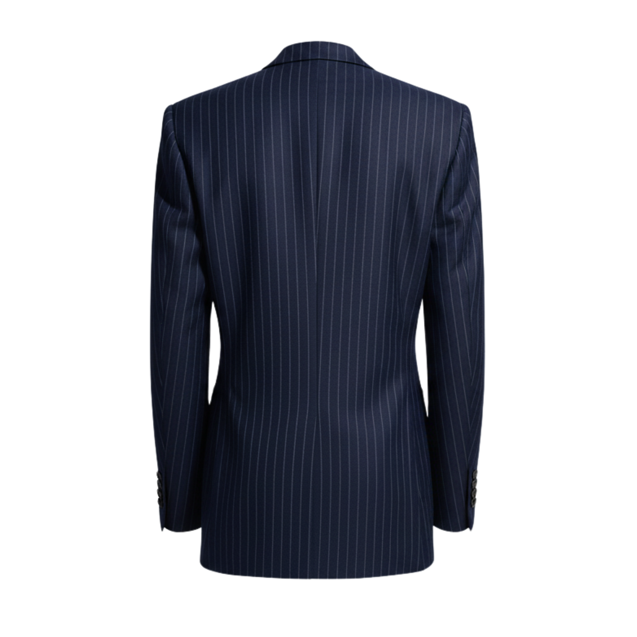 Navy Pinstripe Oversized Blazer