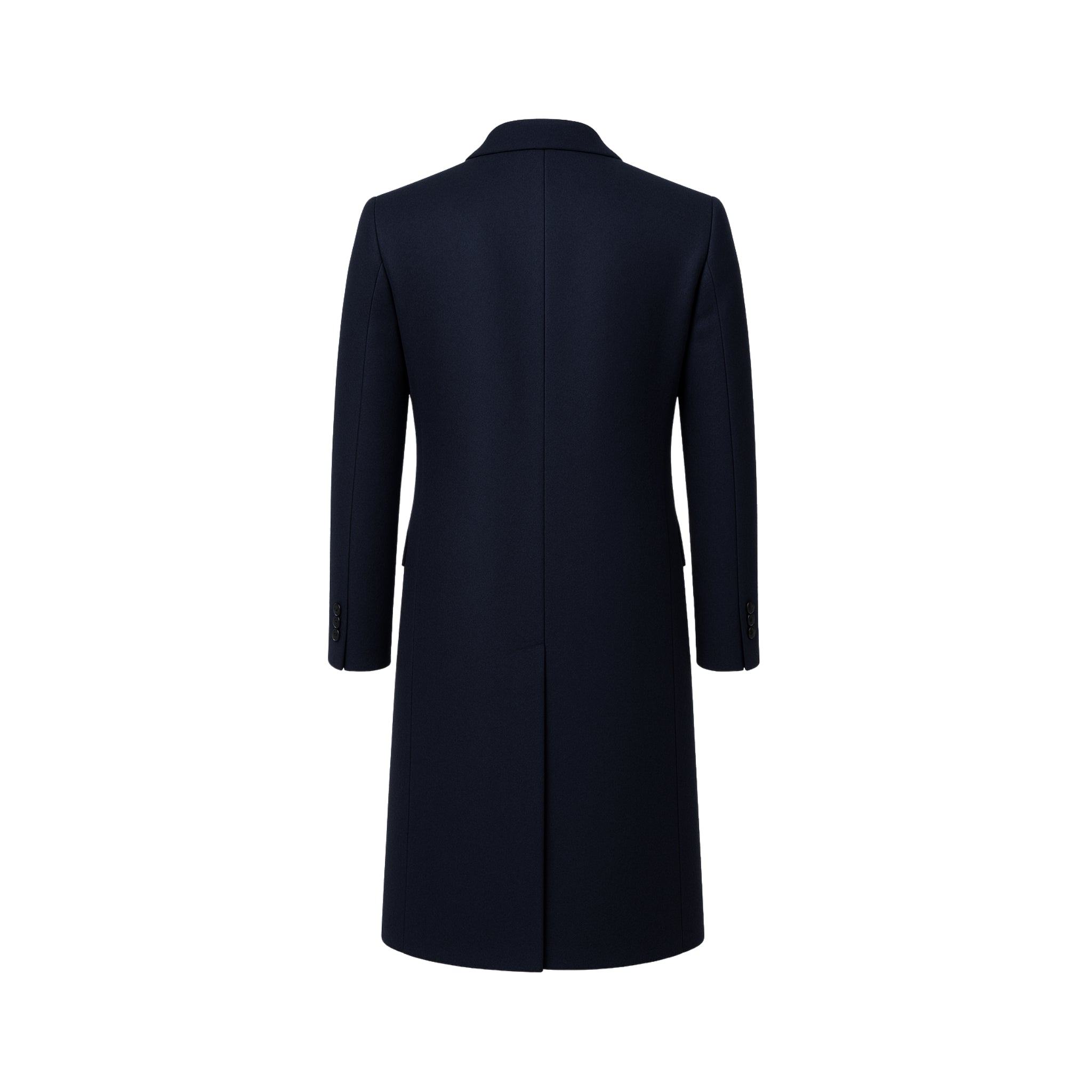 Men’s Navy Wool Overcoat