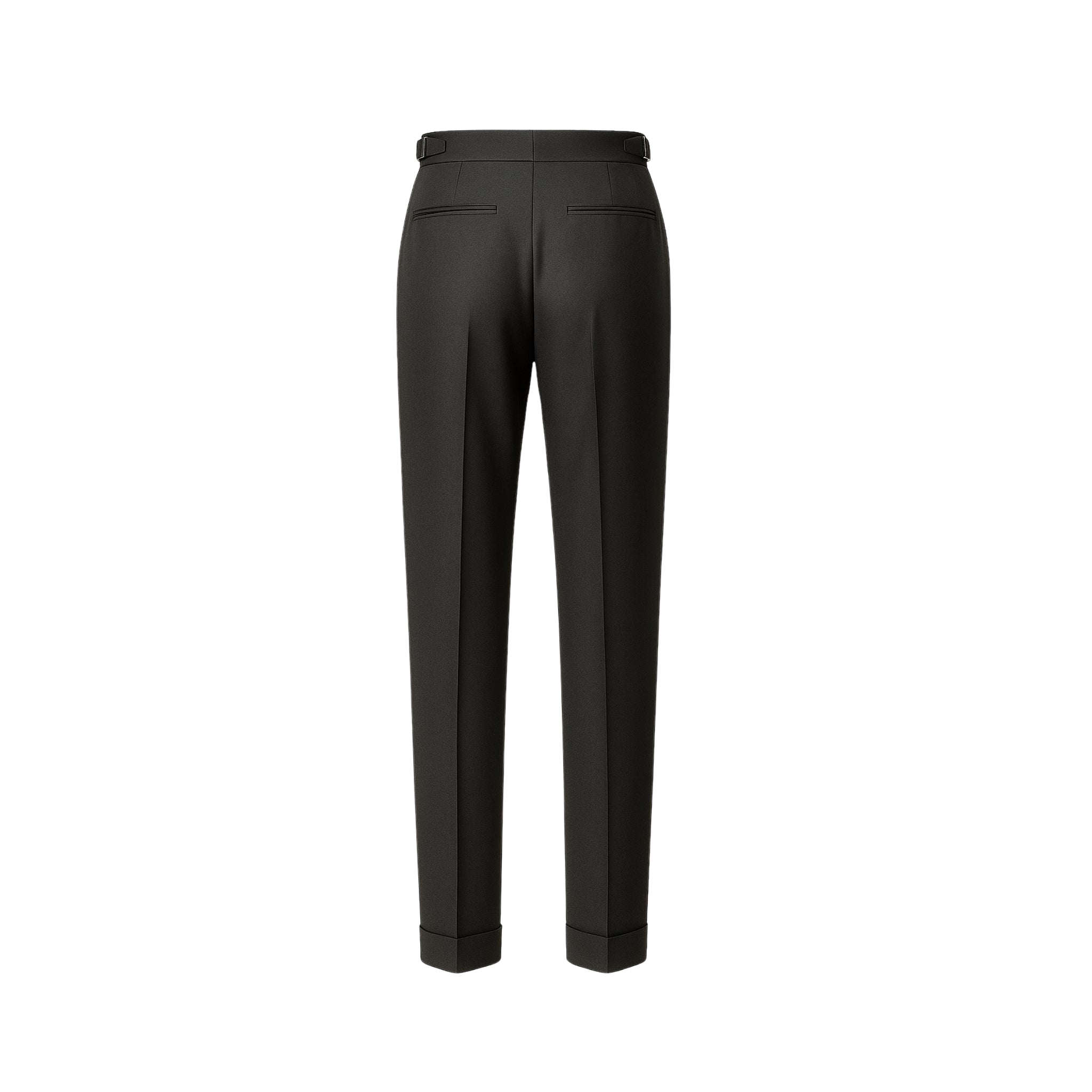 Men’s Charcoal Wool Dress Trousers