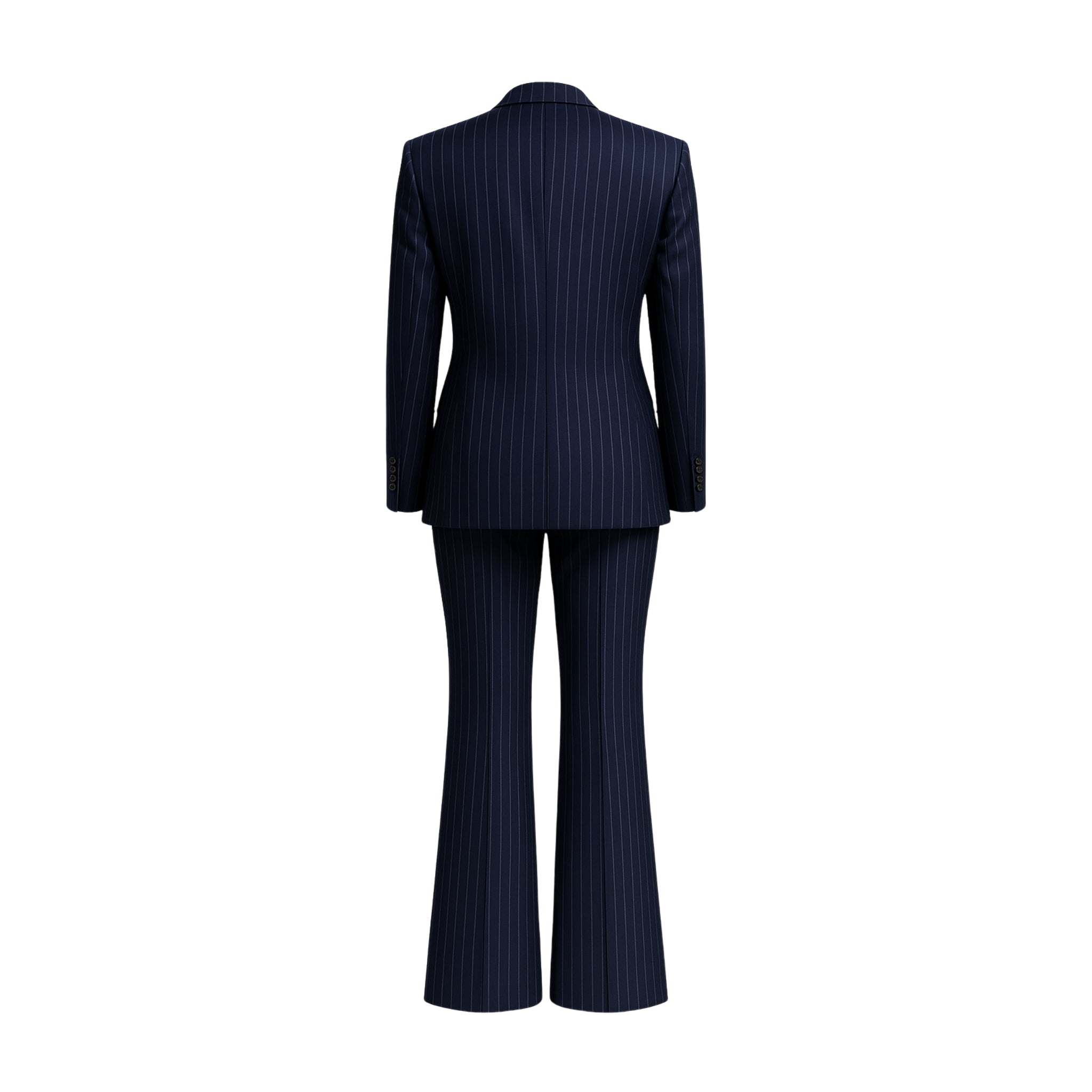 Navy Pinstripe Oversized Suit Set