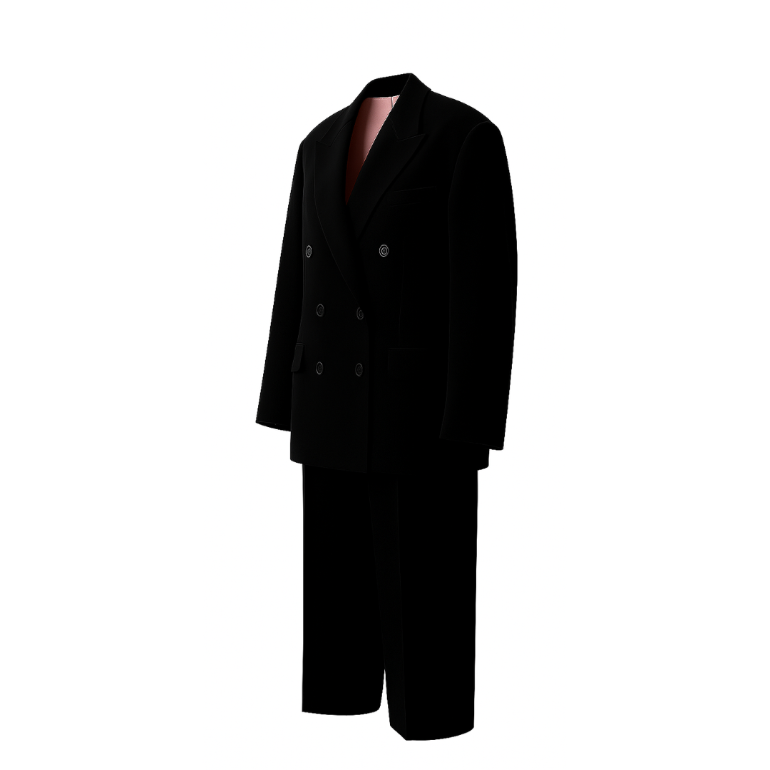 PRE-LOVED | Women's Black Oversized Wedding Suit