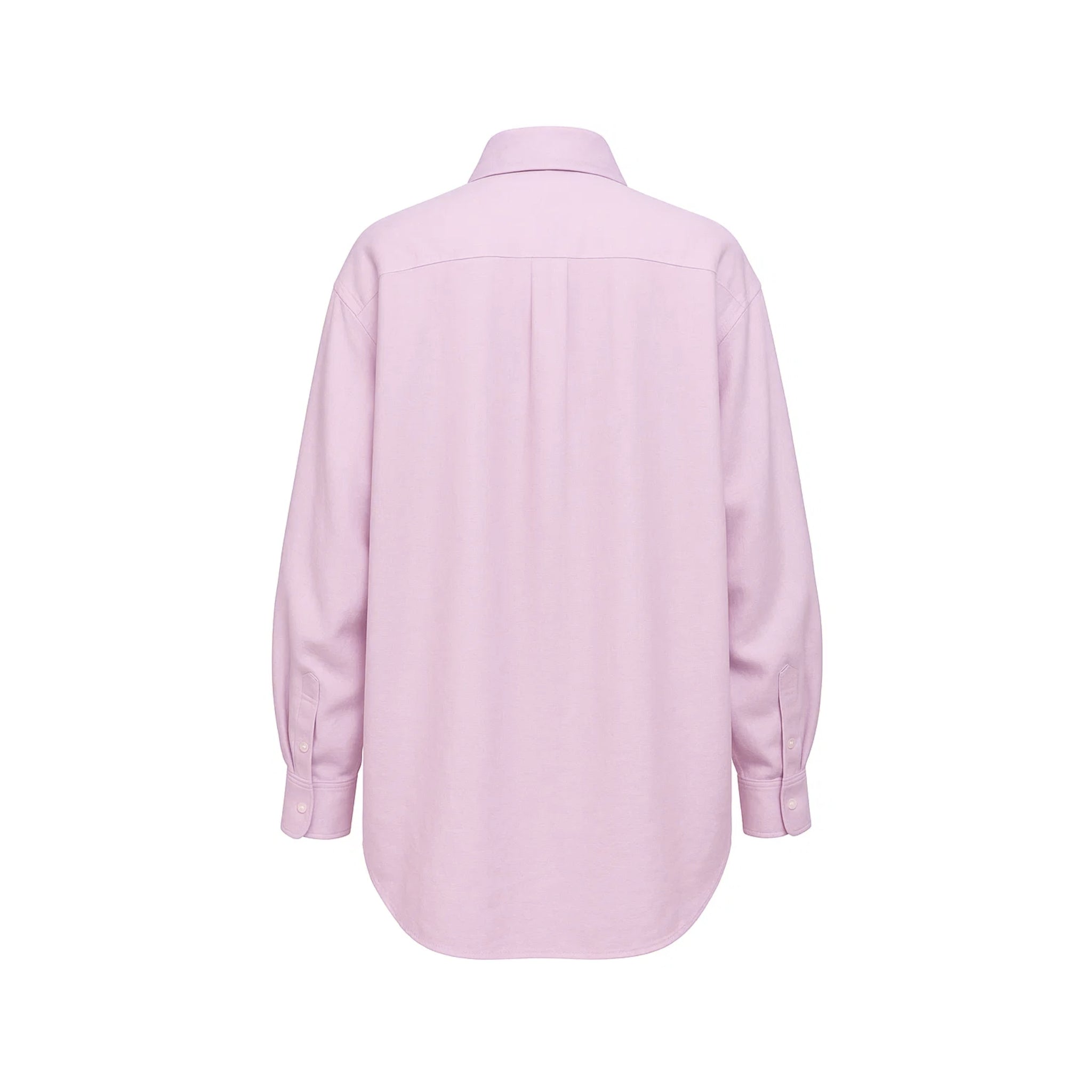 Oversized Baby Pink Button-Up Shirt