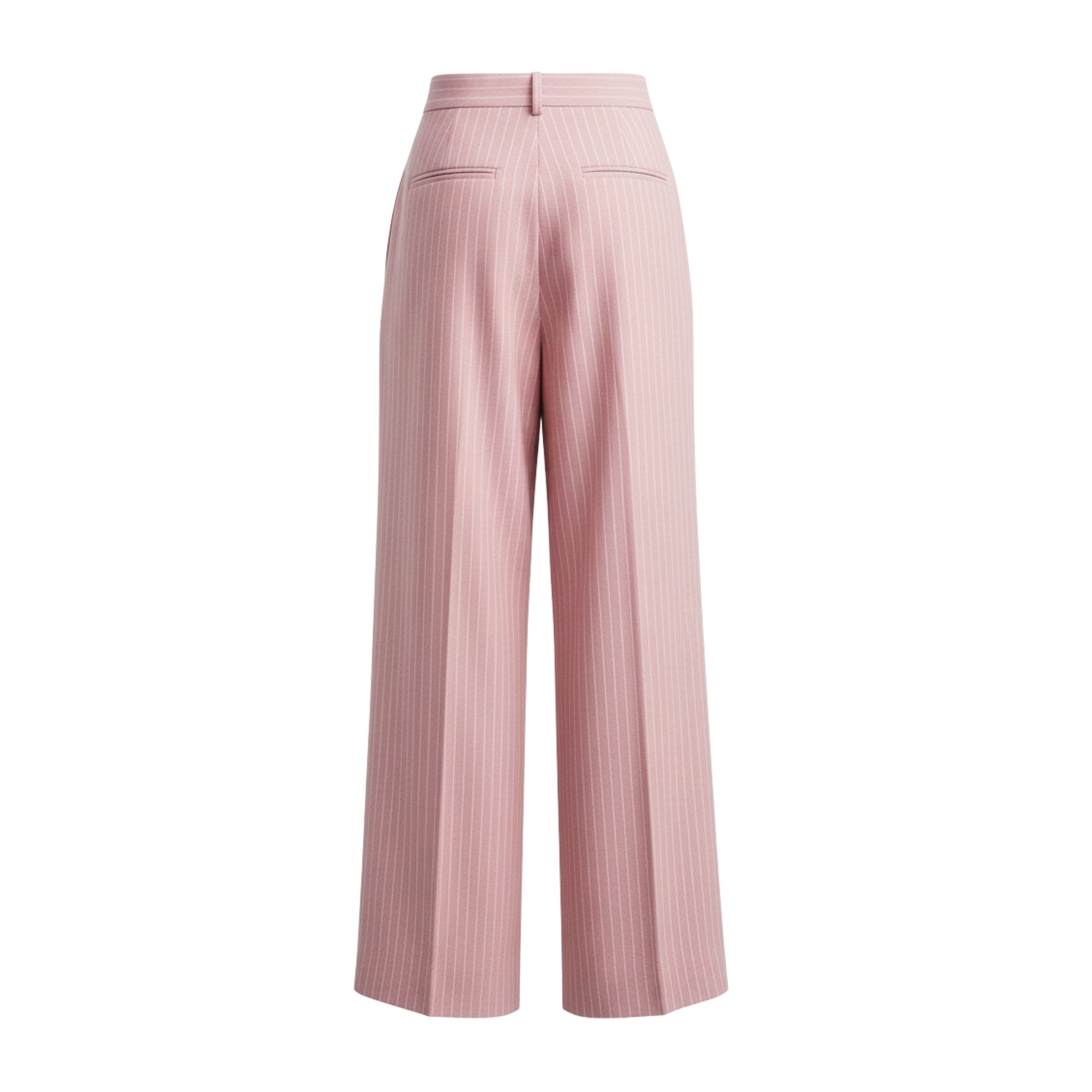 Baby Pink Wide-Leg Trousers