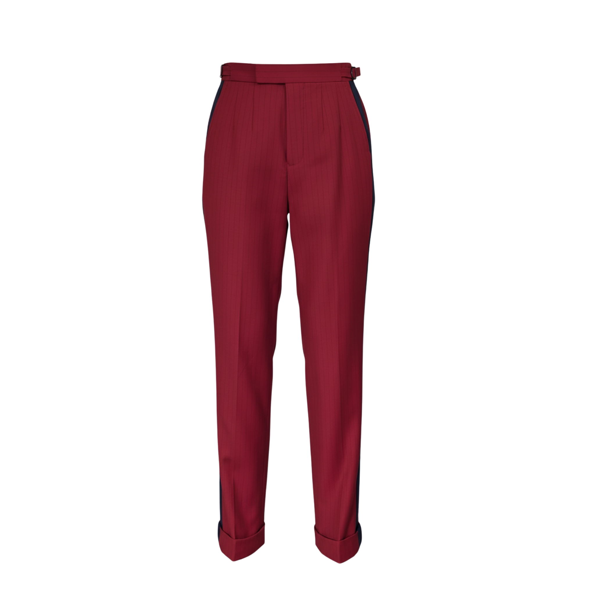 Crimson Stripe Contrast Trouser