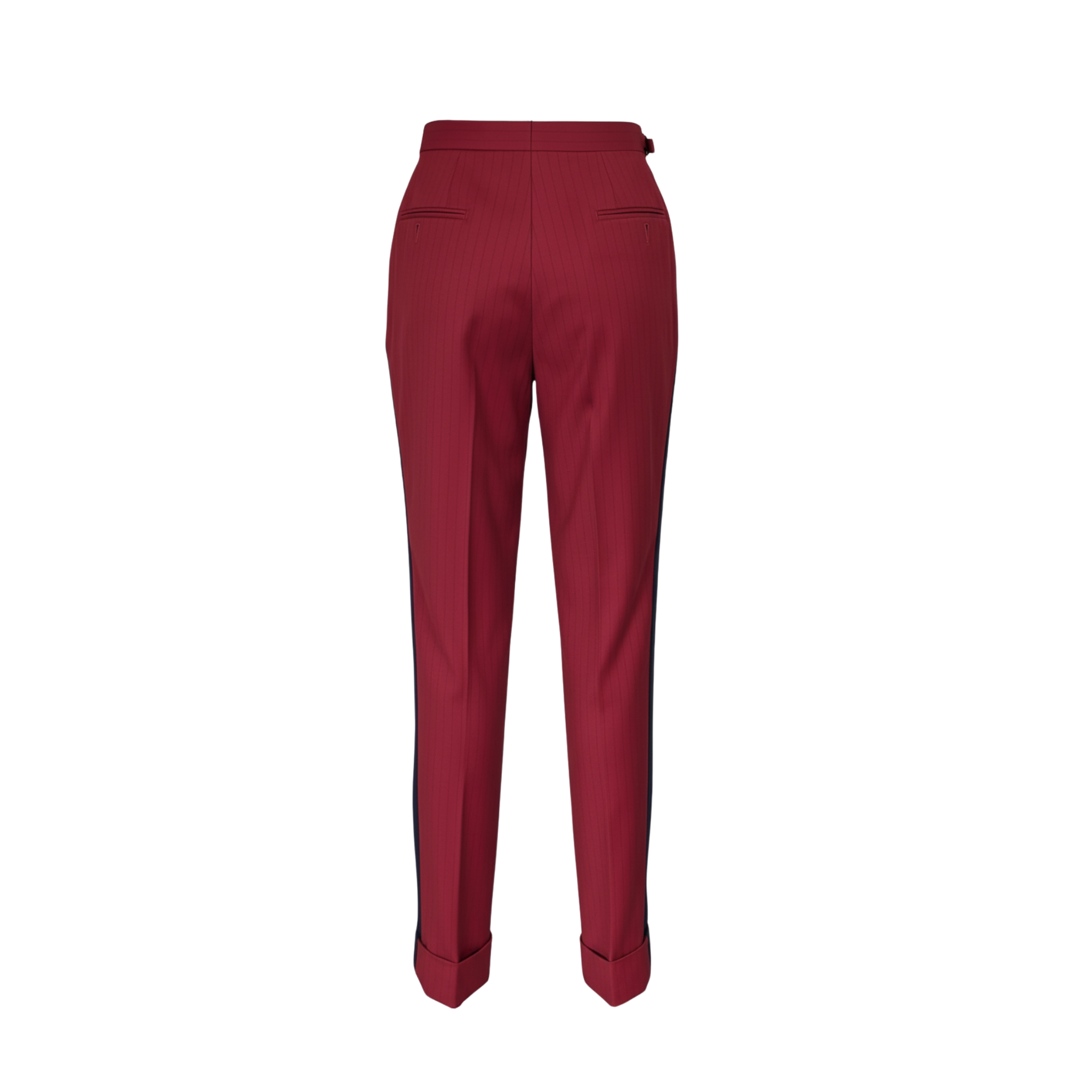 Crimson Stripe Contrast Trouser
