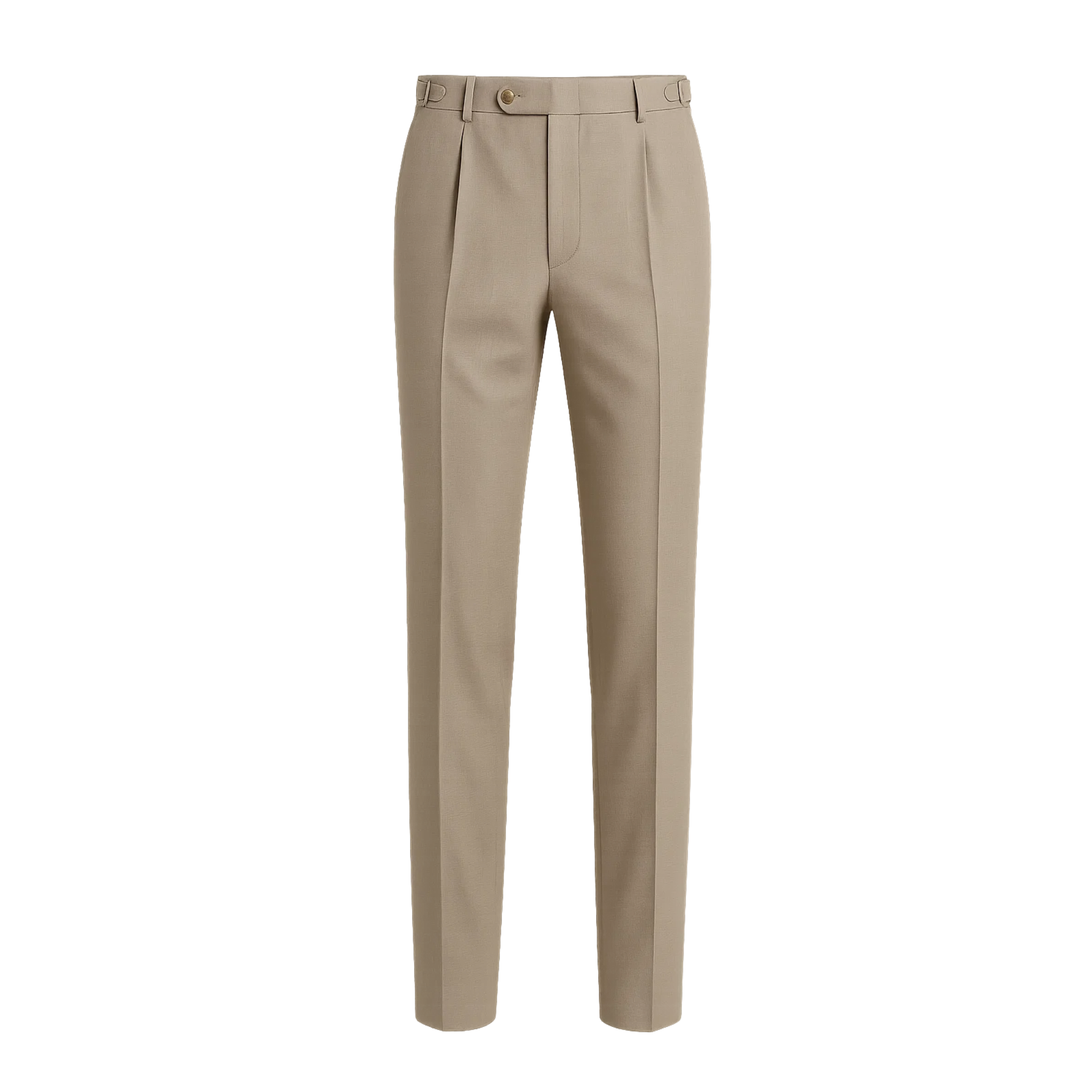 Men's Loro Piana Cricket Club Beige Fresco Wool Trousers