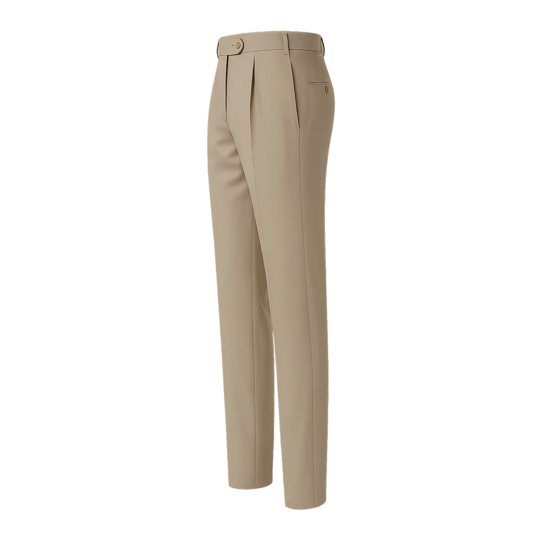 Men's Loro Piana Cricket Club Beige Fresco Wool Trousers