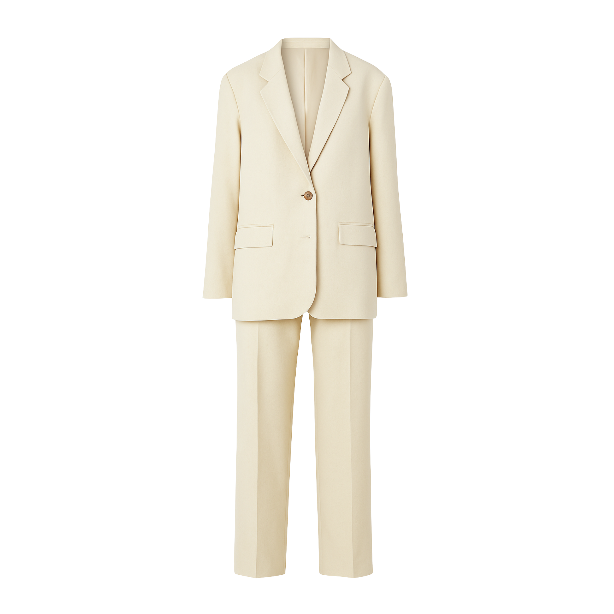 PRE-LOVED | Women's Cream Oversized Wedding Suit