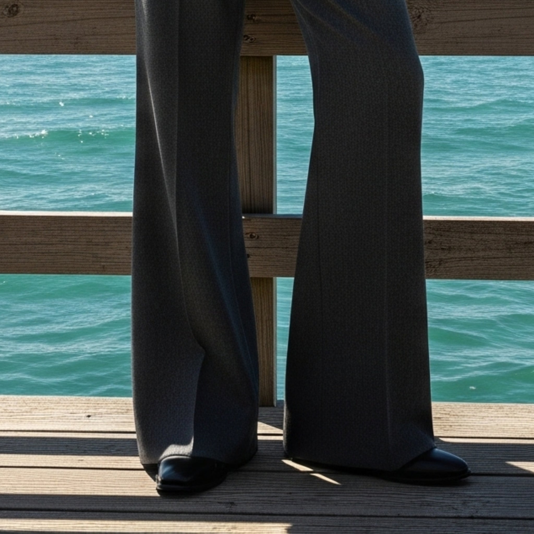 Heather Charcoal Oversized Suit Set