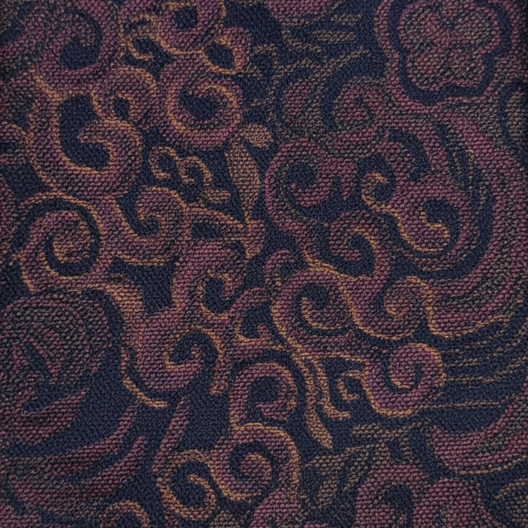 Dark Paisley Woven Silk Tie
