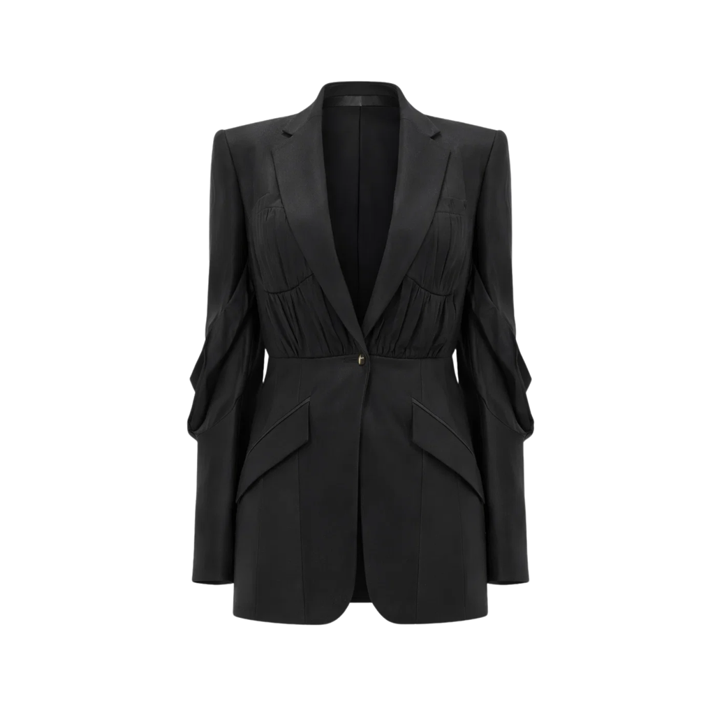 Notch Lapel Tailored Blazer