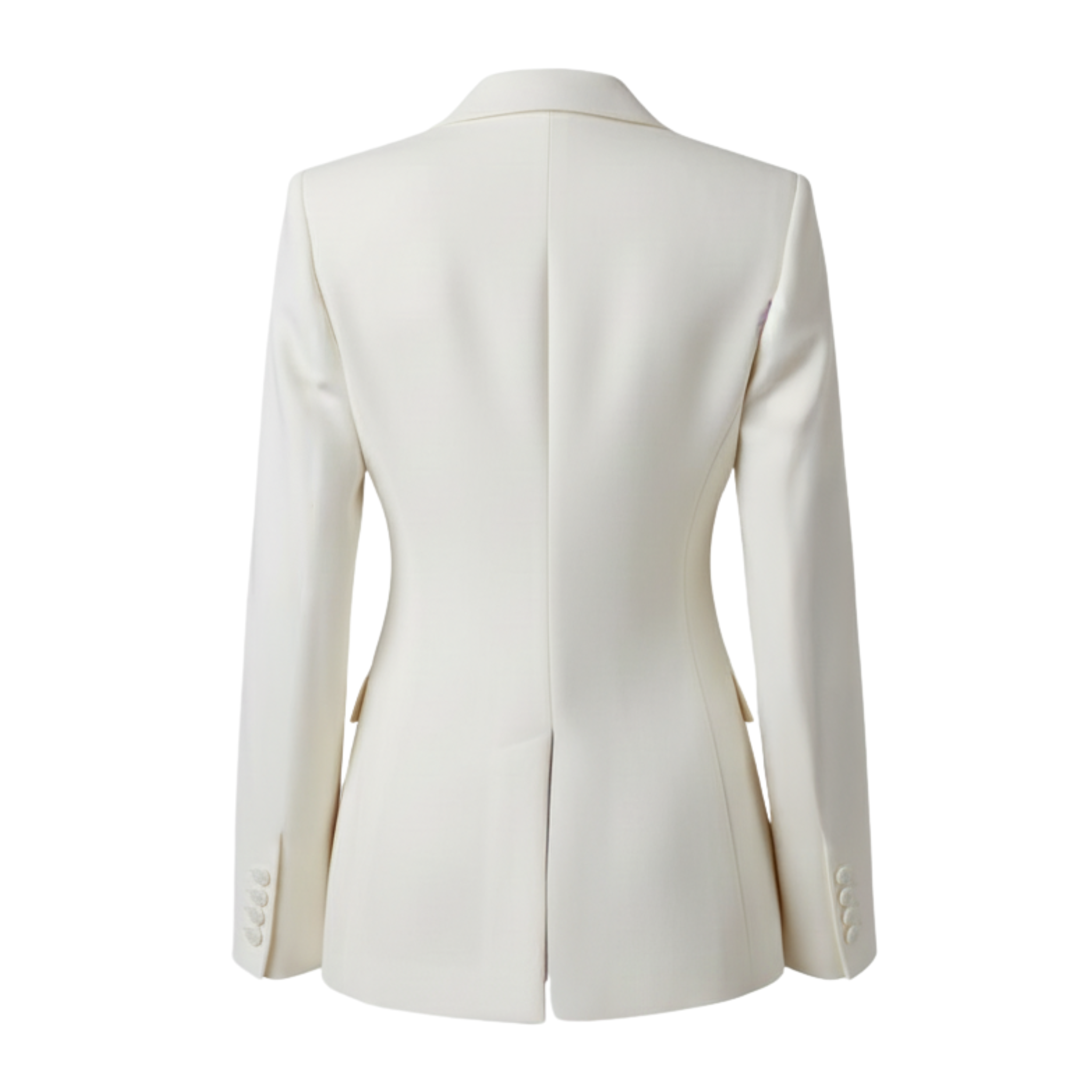 Tailory ivory tailored blazer with sculpted silhouette back view