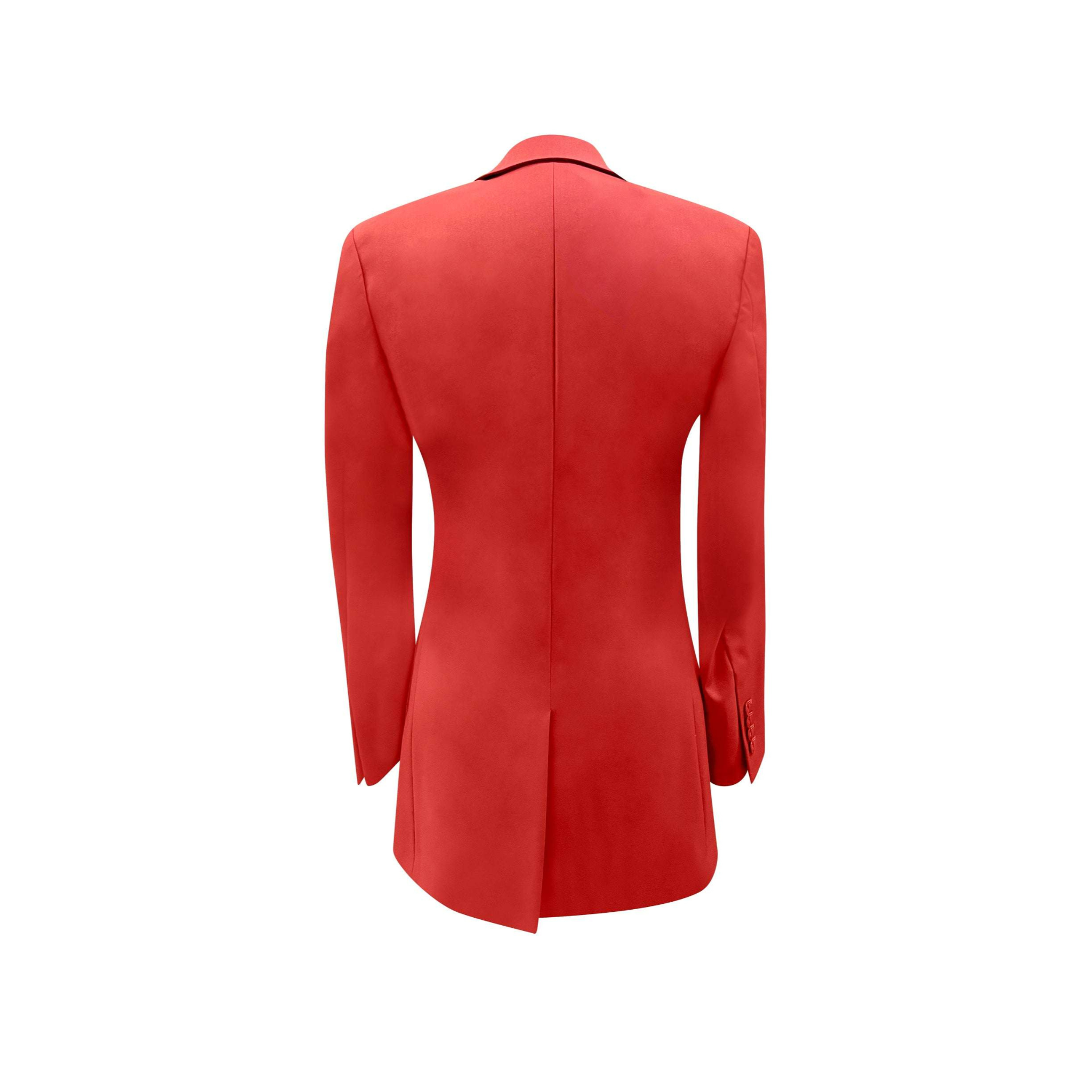 Tailory ruby red tailored blazer back view