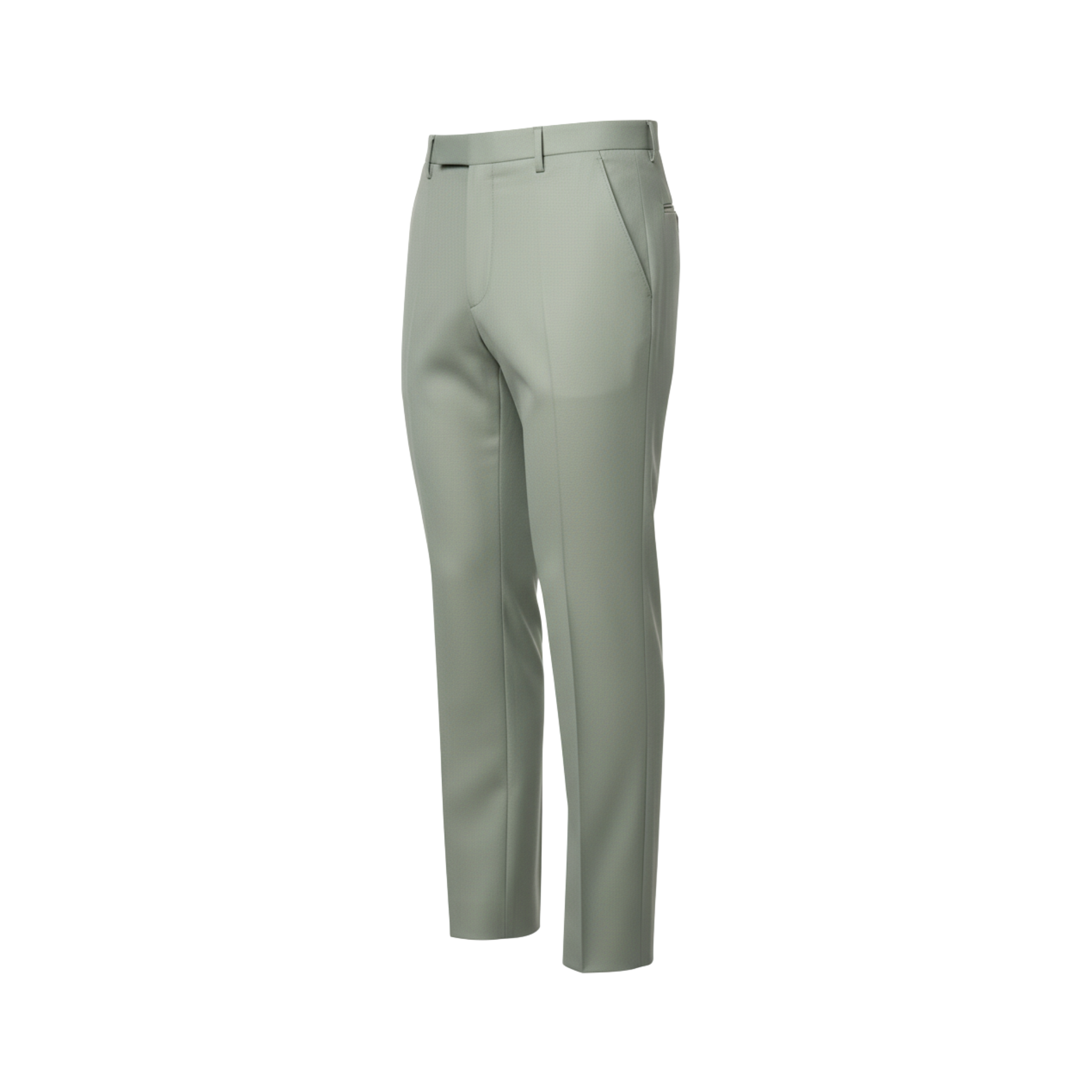 Tailory Sage Flat Front Trouser side view