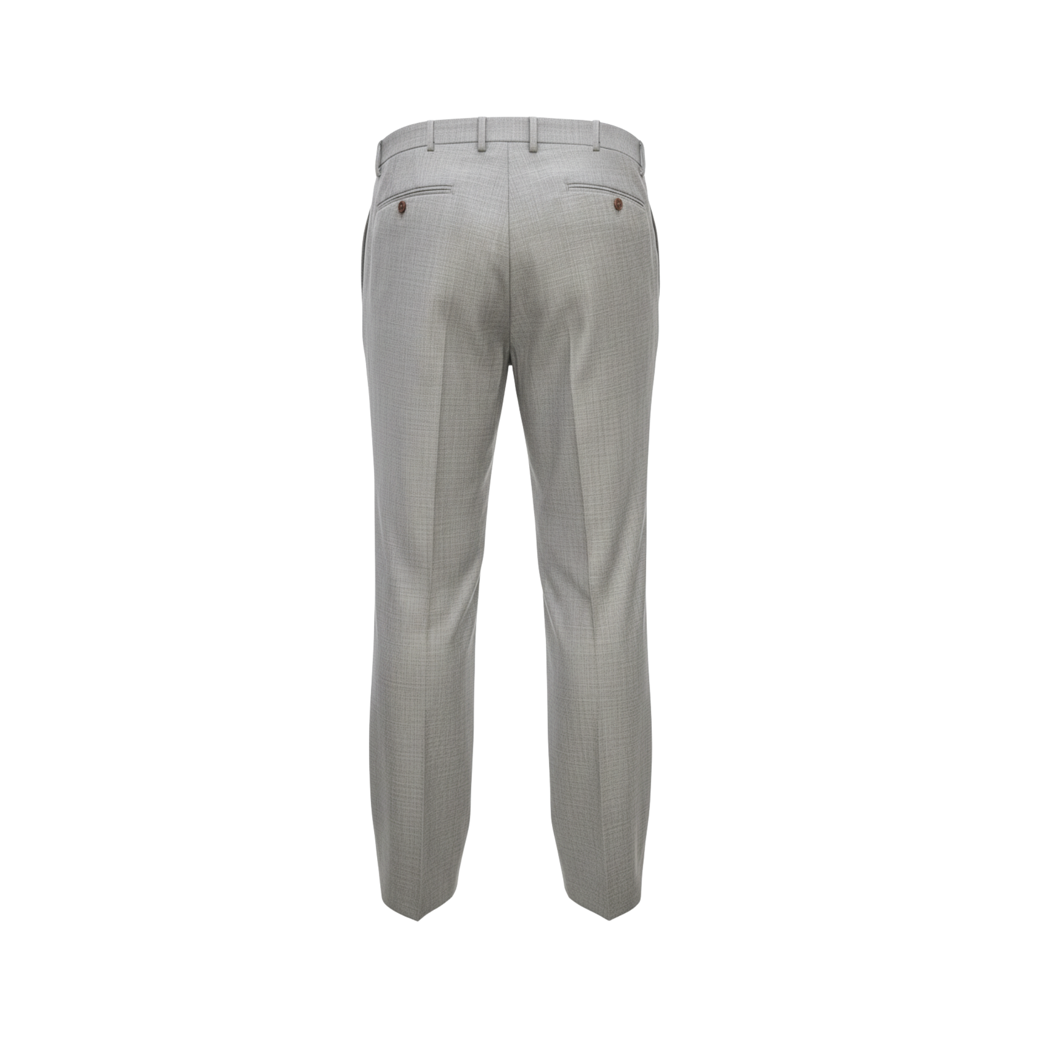 Tailory light grey tailored cropped trousers back view