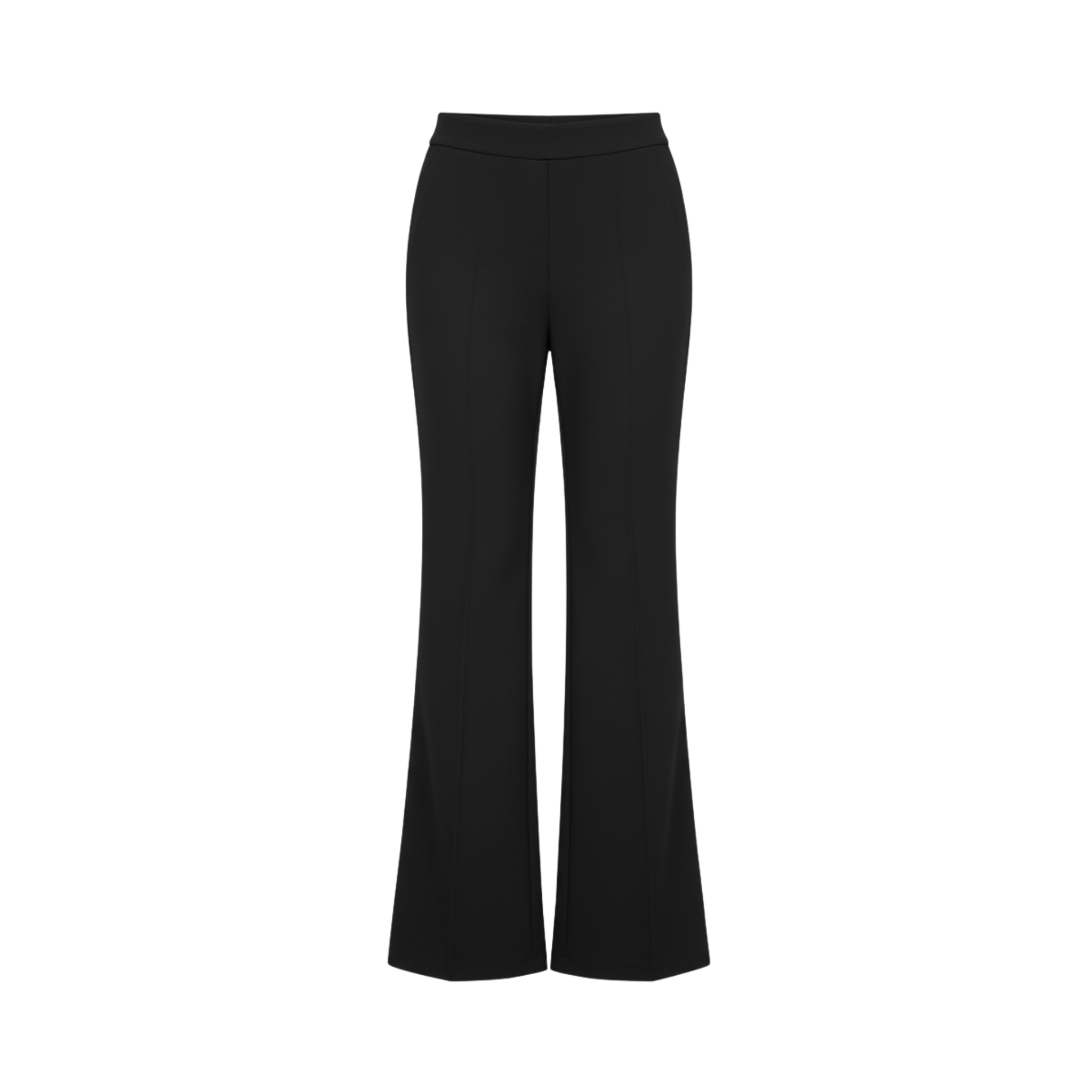 High-Waisted Flare Leg Trousers