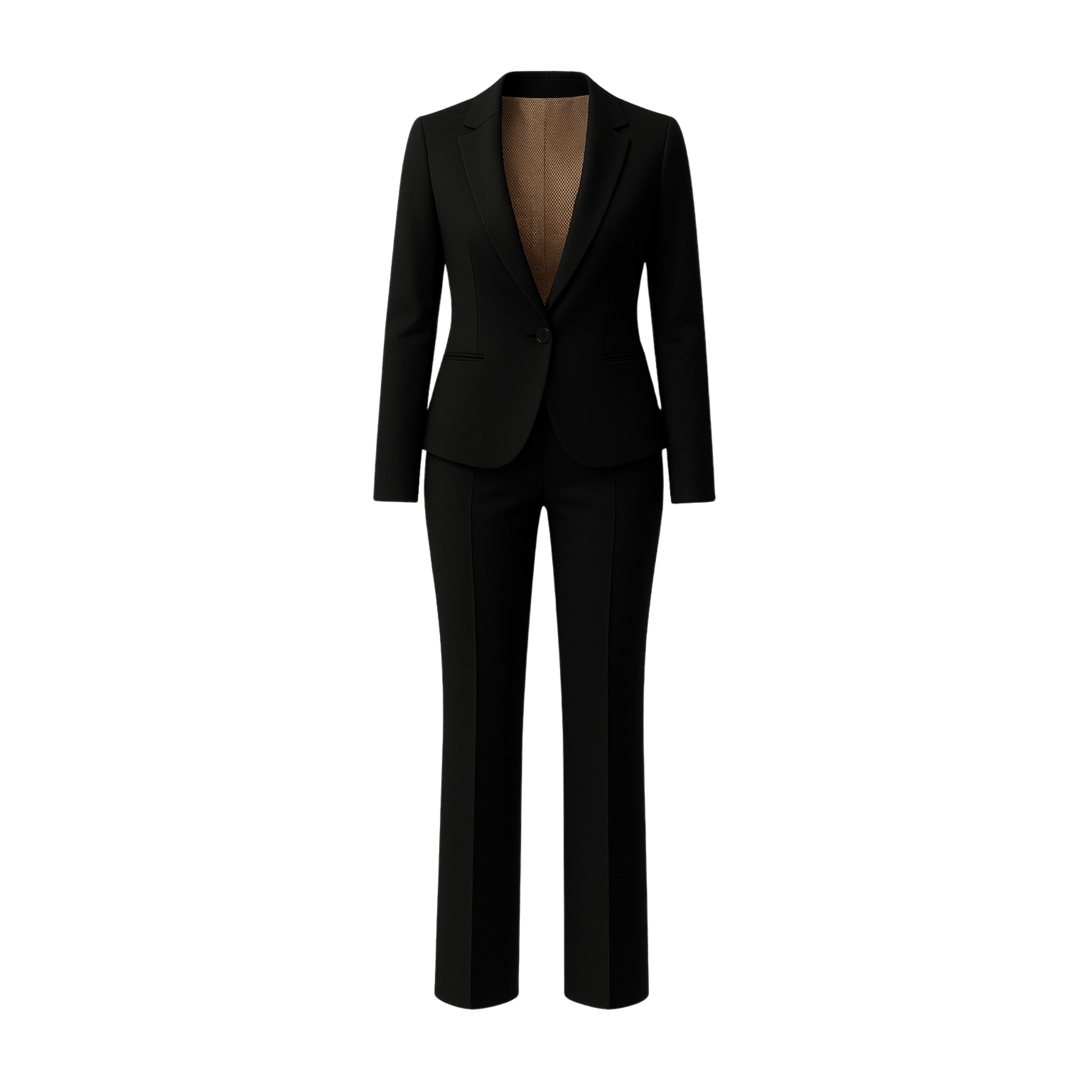 Women's Black Wedding Suit 2 Piece Bridal Pantsuit