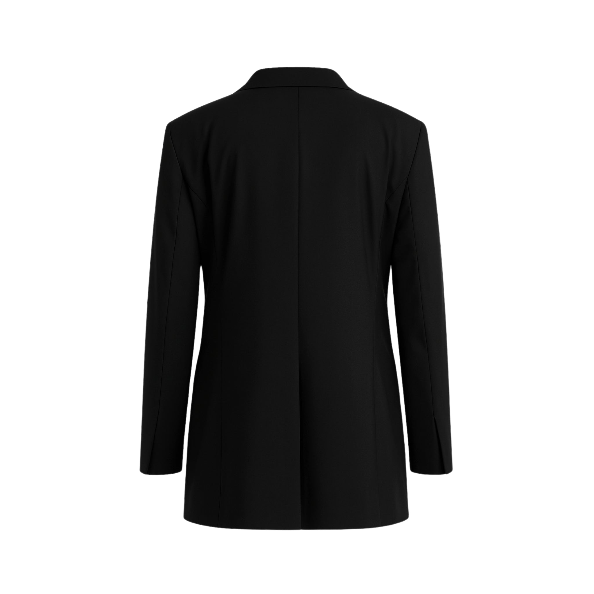 Black Oversized Tuxedo Jacket Exaggerated Peak Lapel Blazer