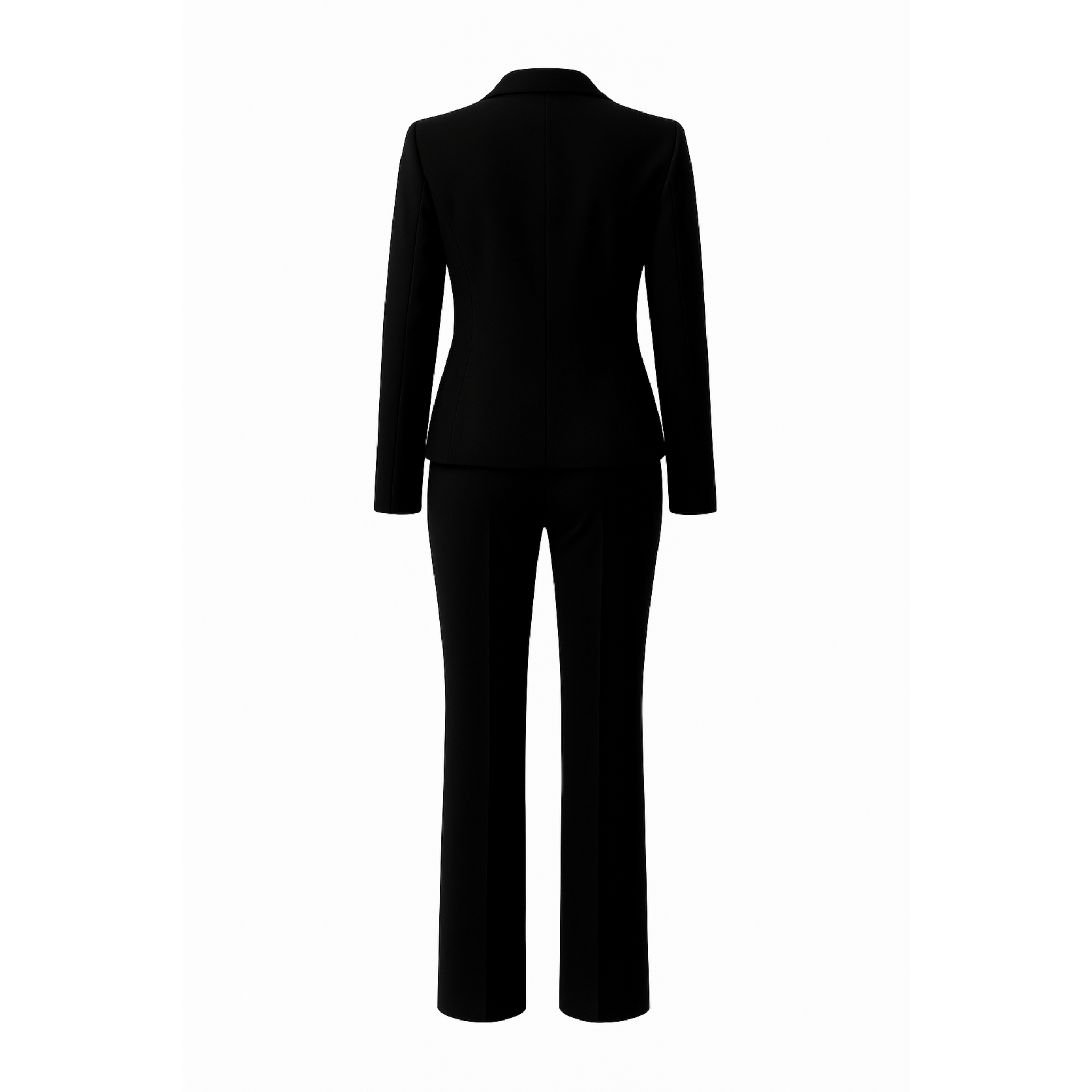 City Hall Wedding | Black Wedding Suit 2 Piece Bridal Pantsuit - Suit Set - The Tailory New York