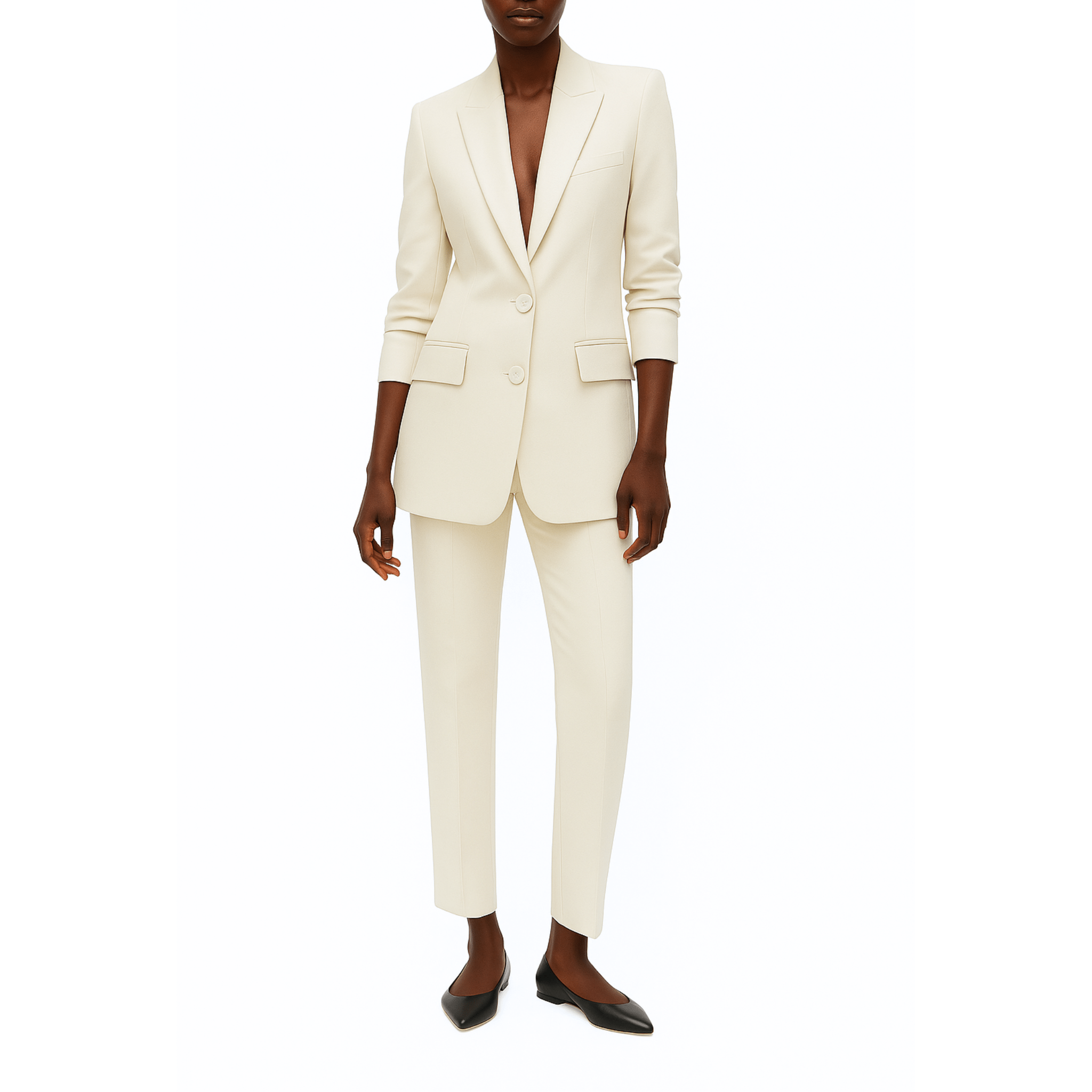 Ivory Loro Piana Women's Trousers - Trousers - The Tailory New York