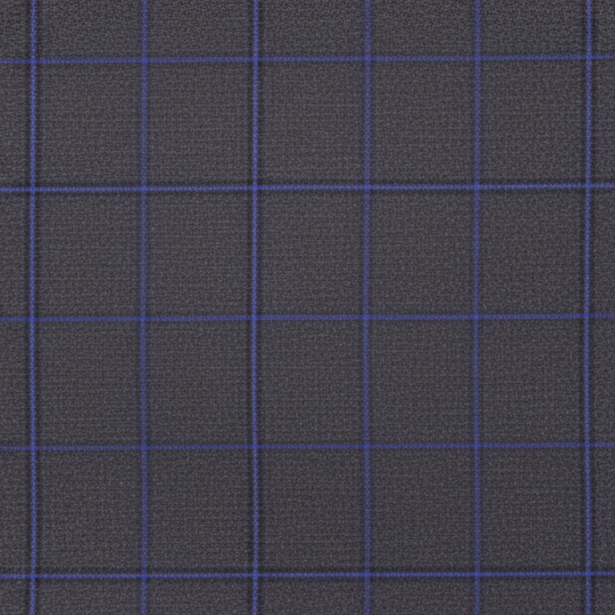 Tailory navy windowpane wool suiting fabric swatch