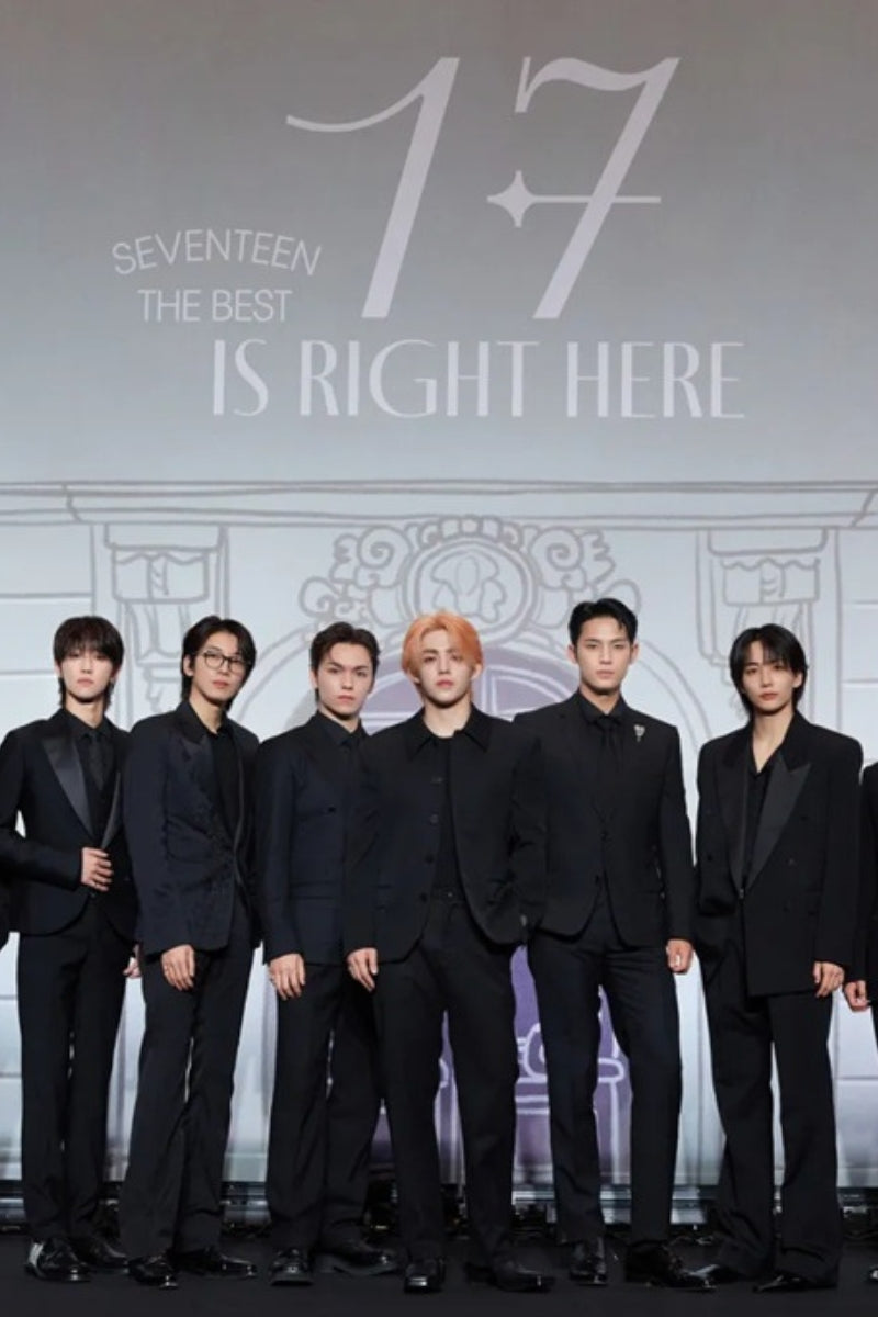 K-Pop group SEVENTEEN's coordinated black outfits