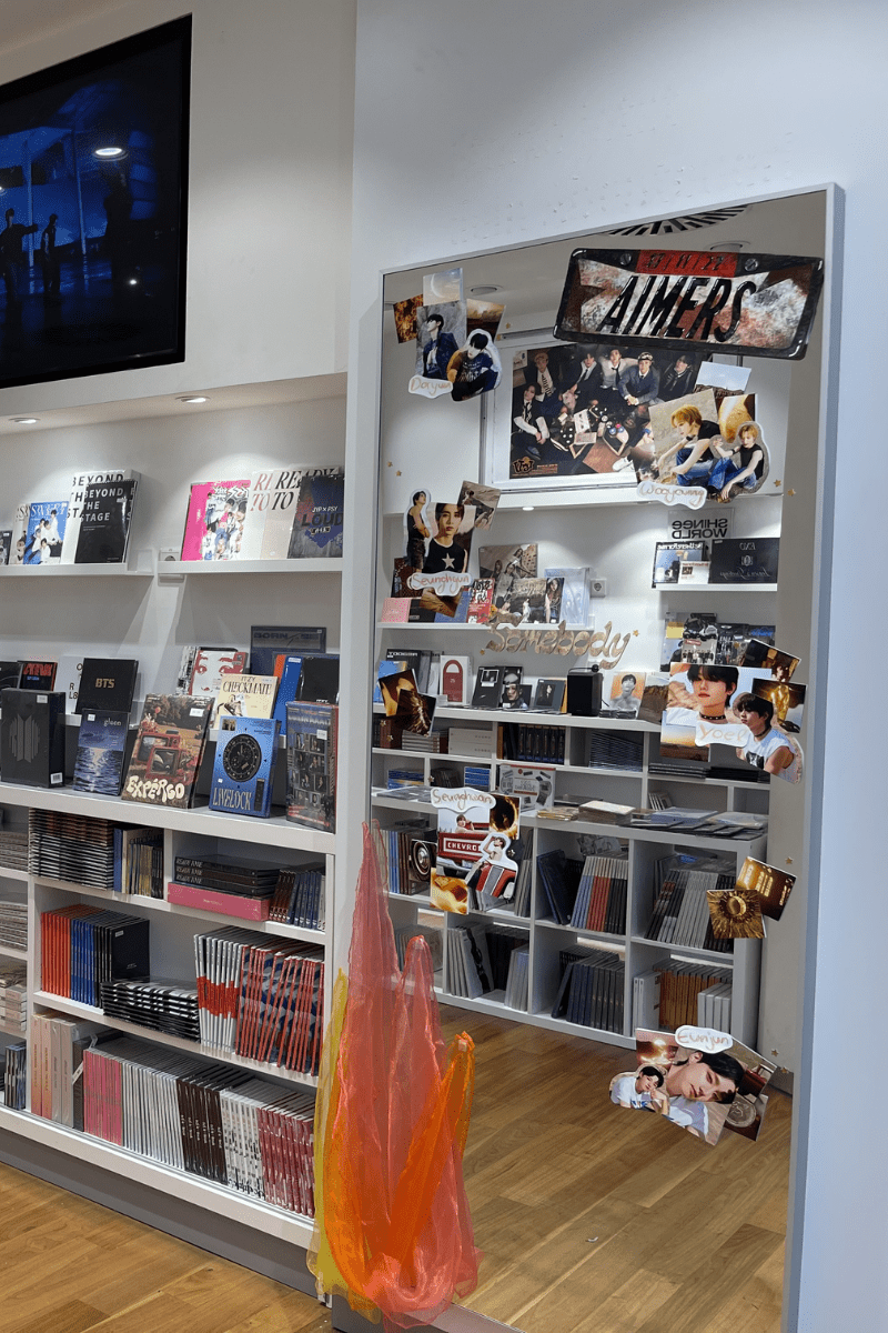Inside a K-Pop store