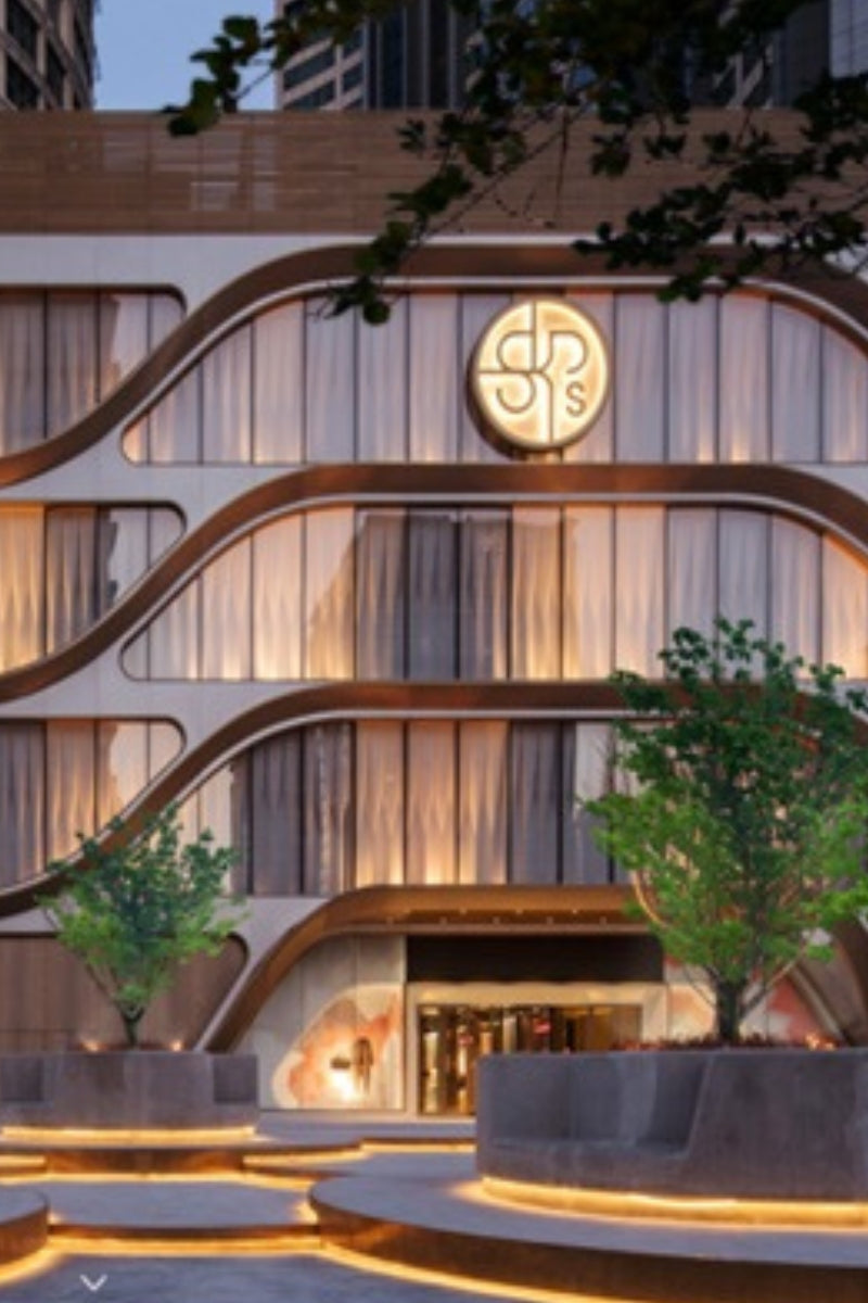 SKP-S Beijing's wave-like bronze facade by Sybarite