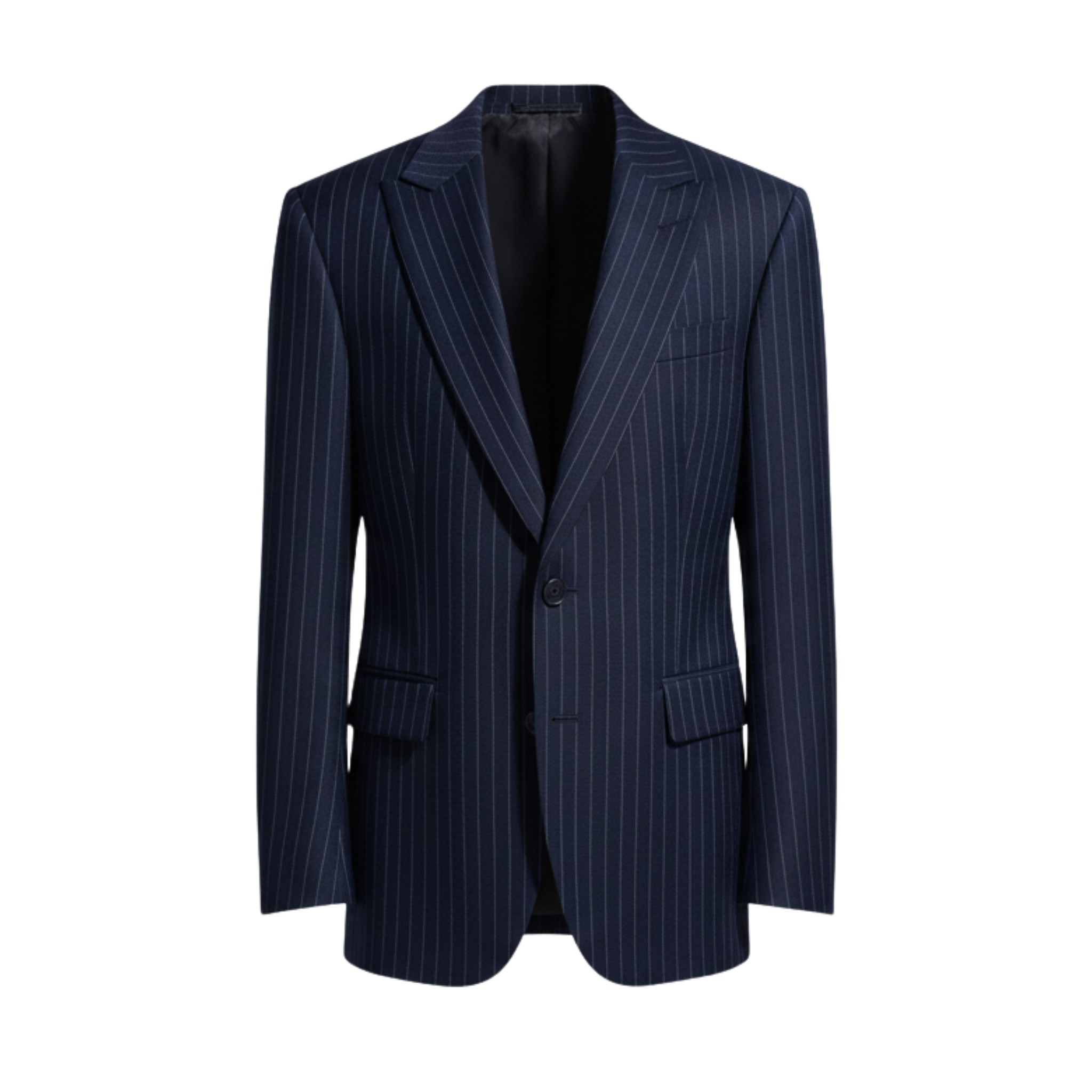 Navy Pinstripe Oversized Blazer