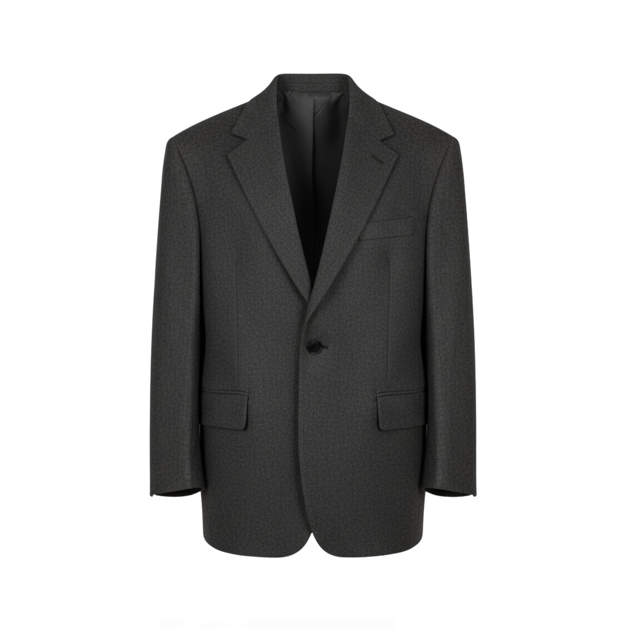 Heather Charcoal Oversized Blazer