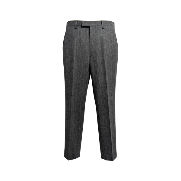 Embroidered Pinstripe Tailored Trousers