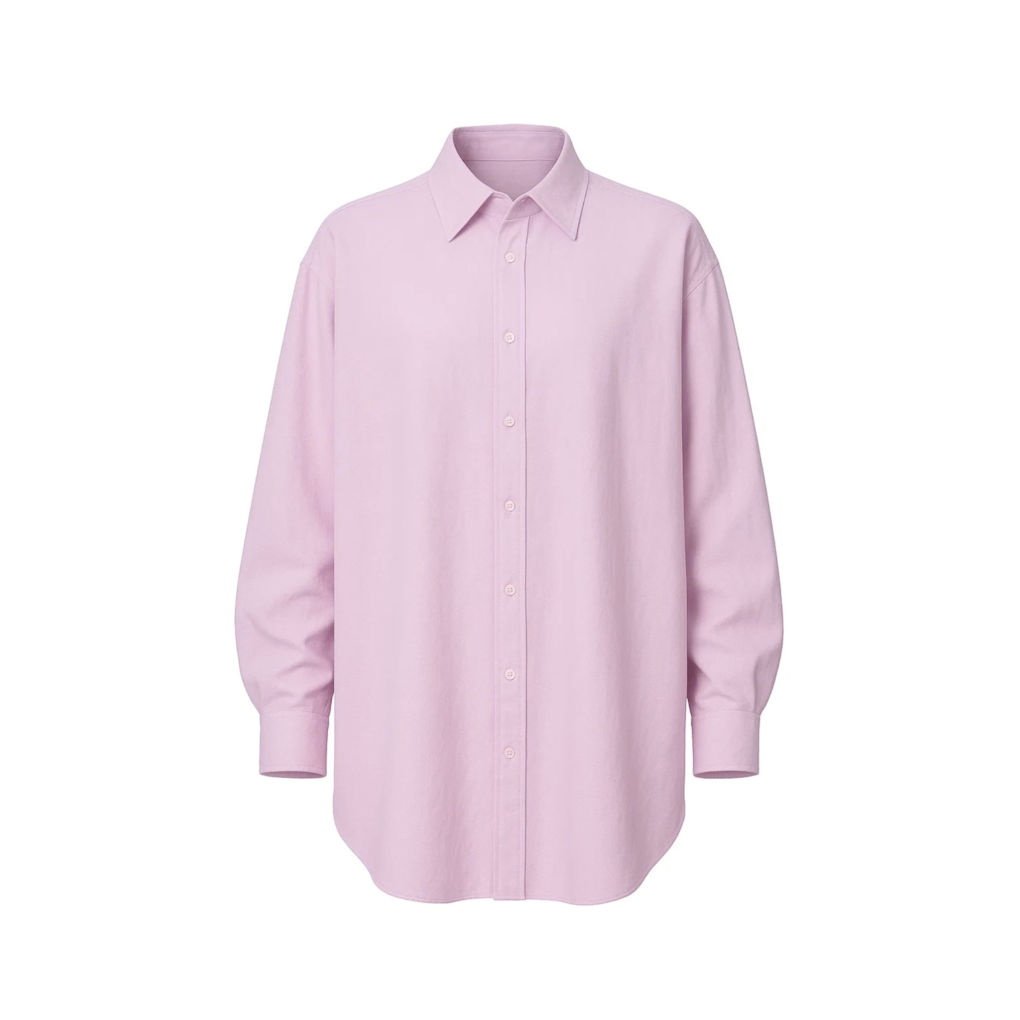 Oversized Baby Pink Button-Up Shirt
