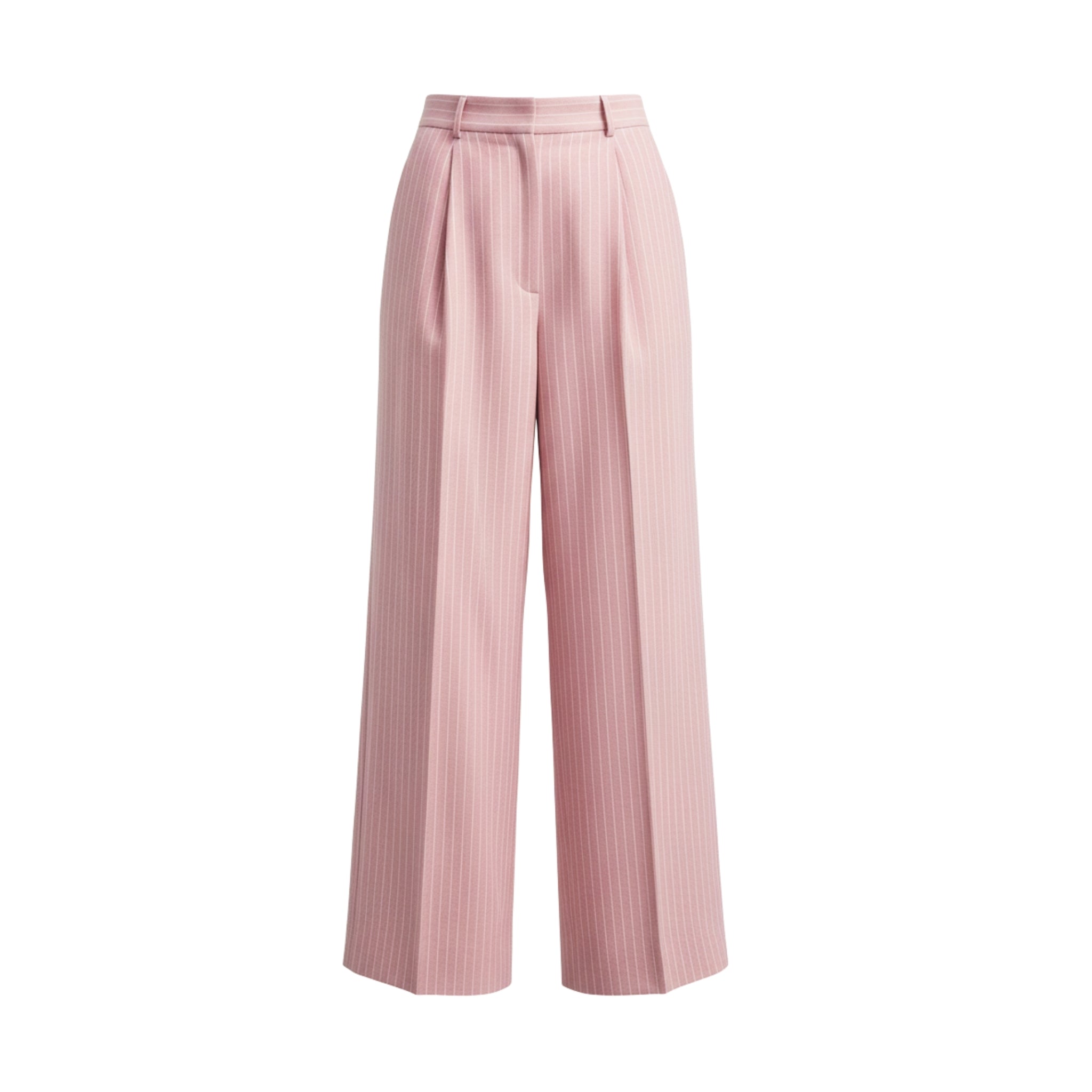 Baby Pink Wide-Leg Trousers